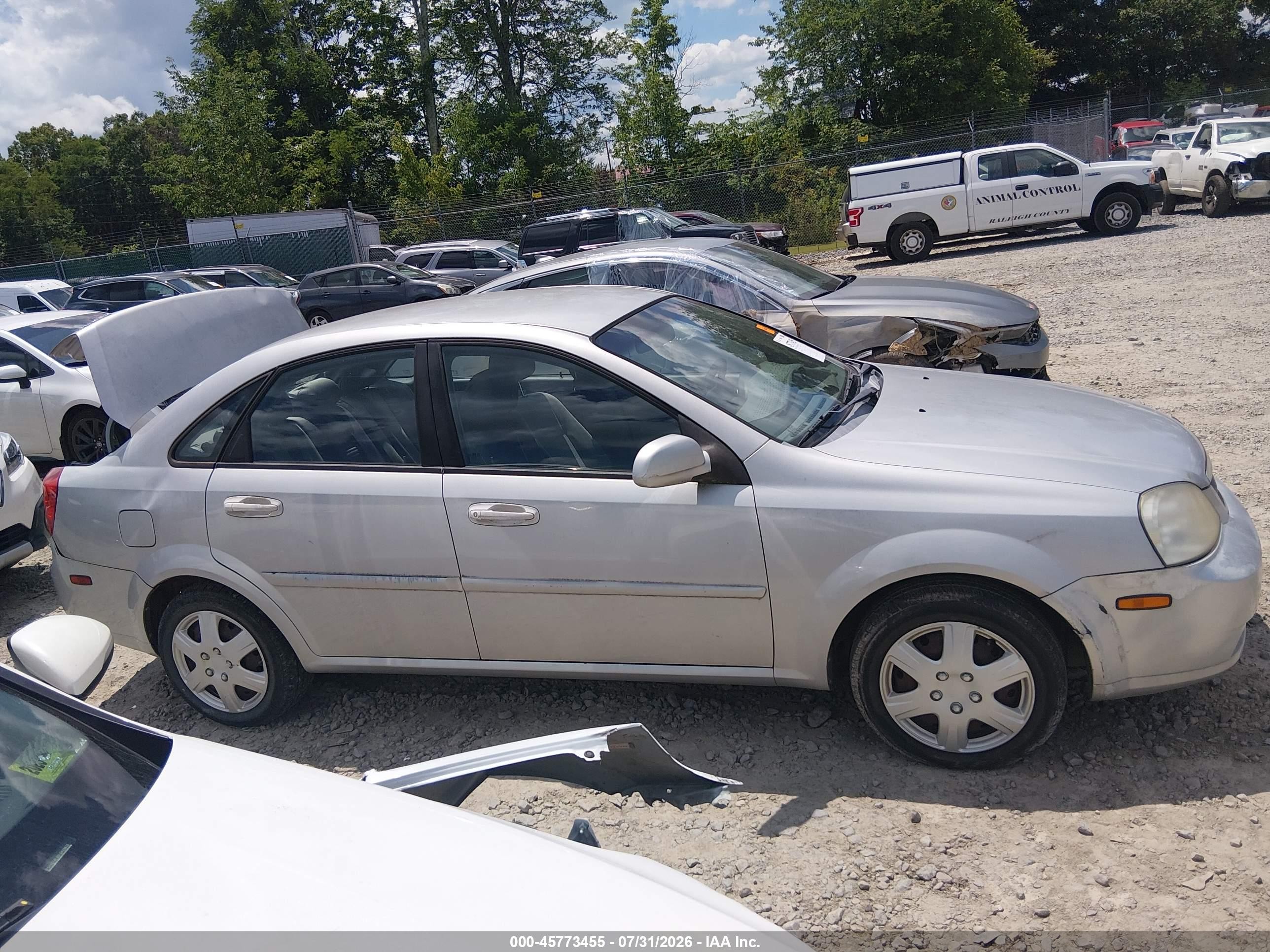 2007 Suzuki Forenza Abs/convenience Gray vin: KL5JD56Z37K633110