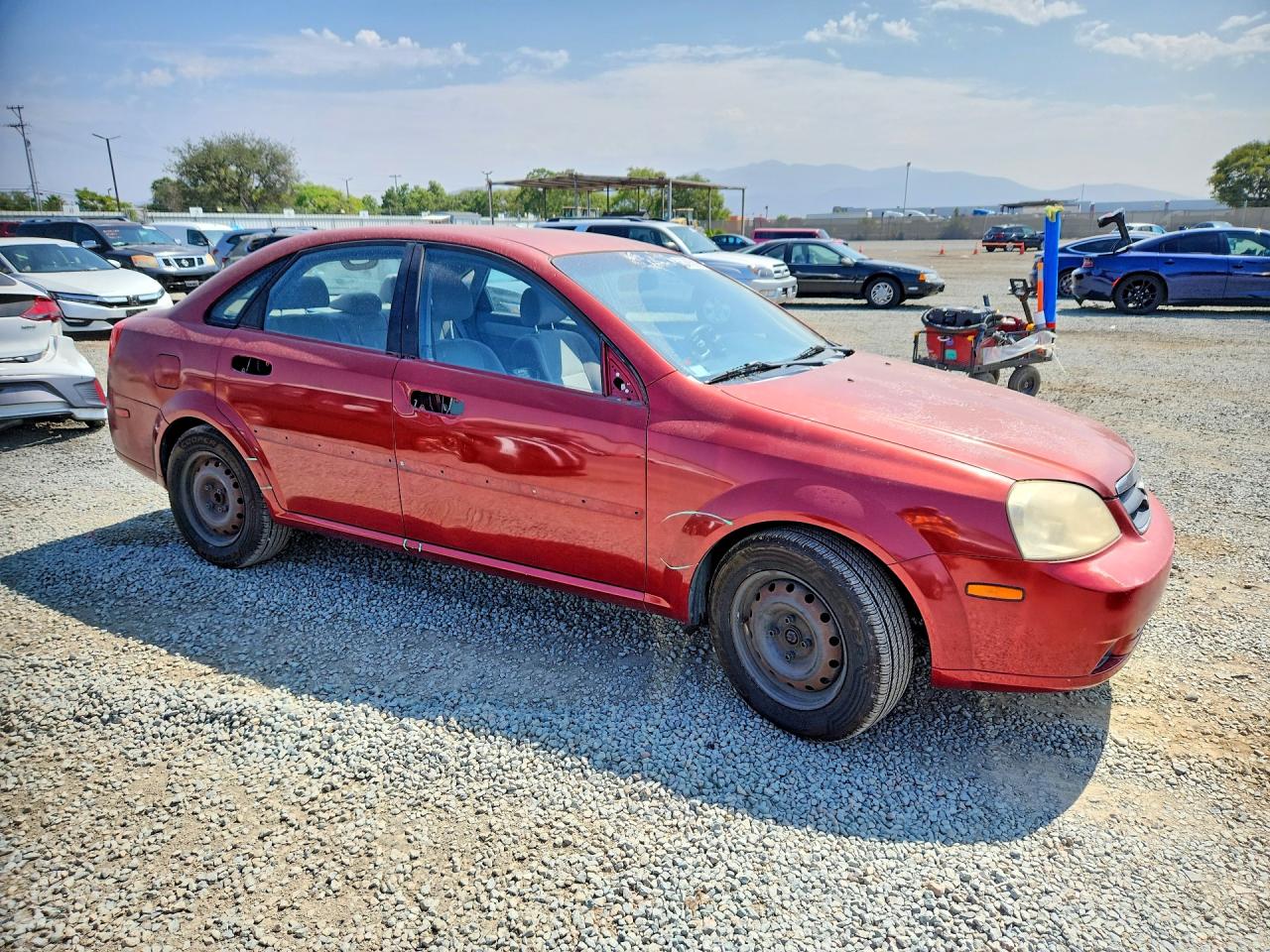 2008 Suzuki Forenza Base Red vin: KL5JD56Z38K901543