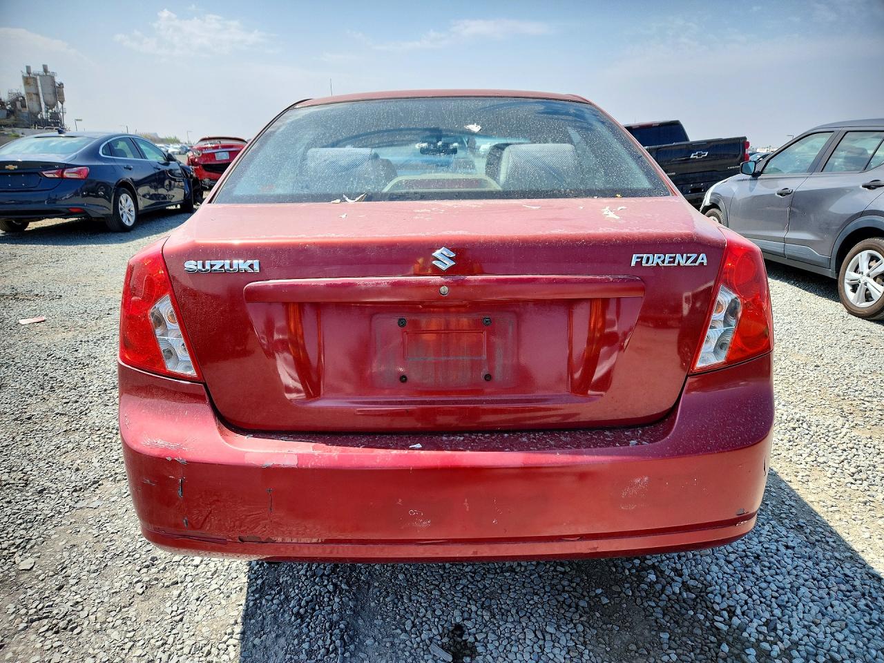 2008 Suzuki Forenza Base Red vin: KL5JD56Z38K901543