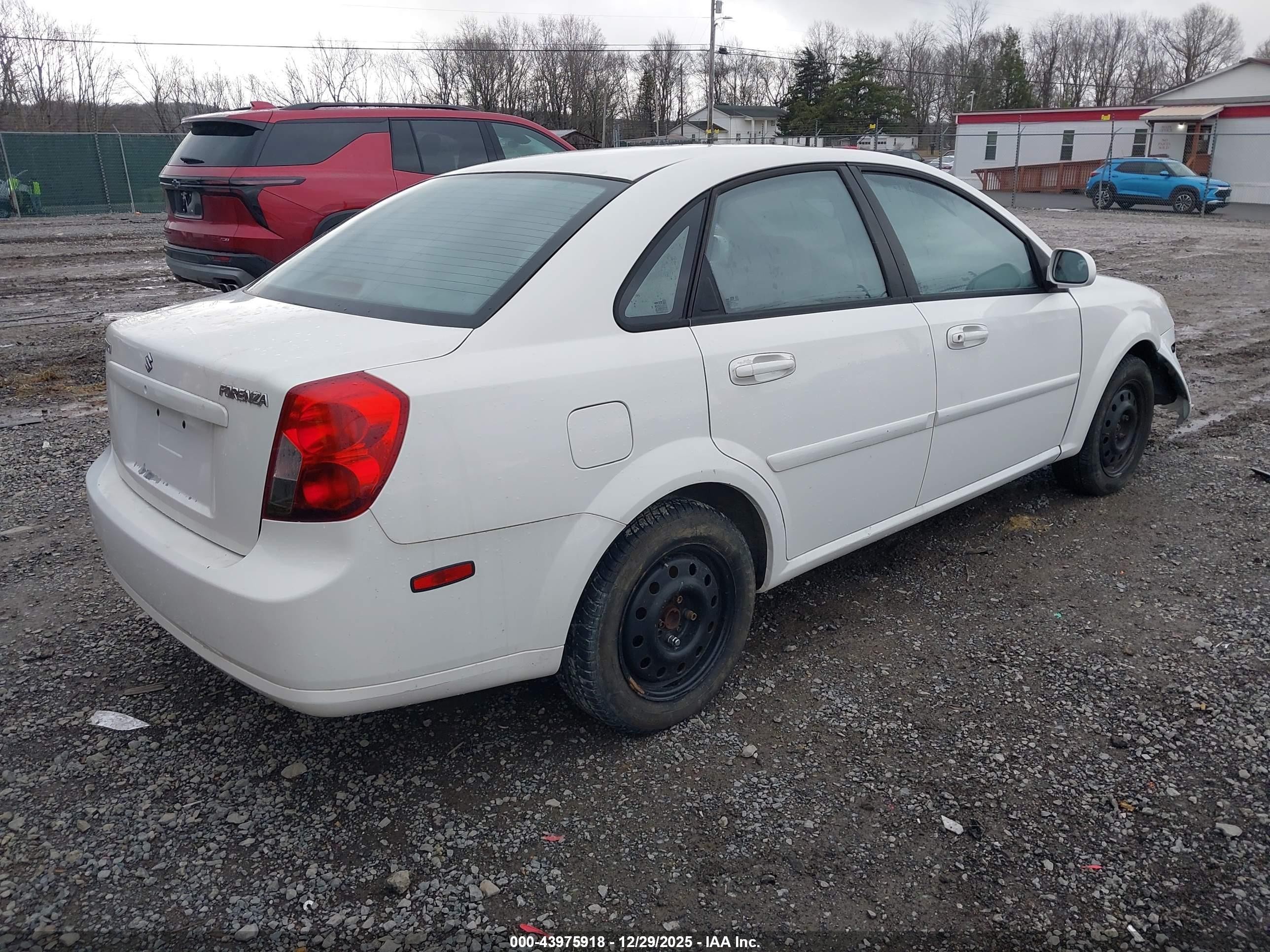 2006 Suzuki Forenza   White vin: KL5JD56Z46K333557