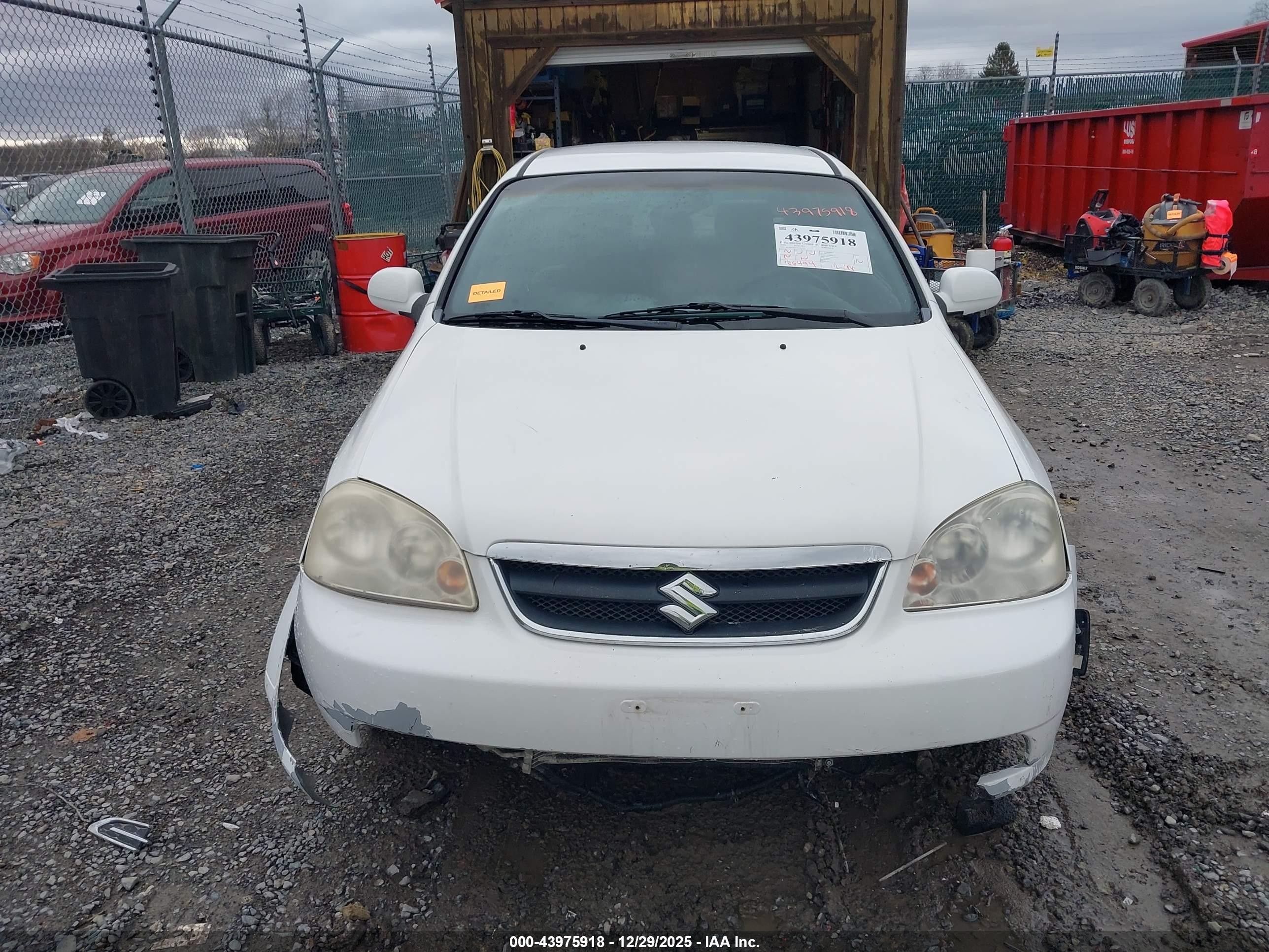 2006 Suzuki Forenza   White vin: KL5JD56Z46K333557