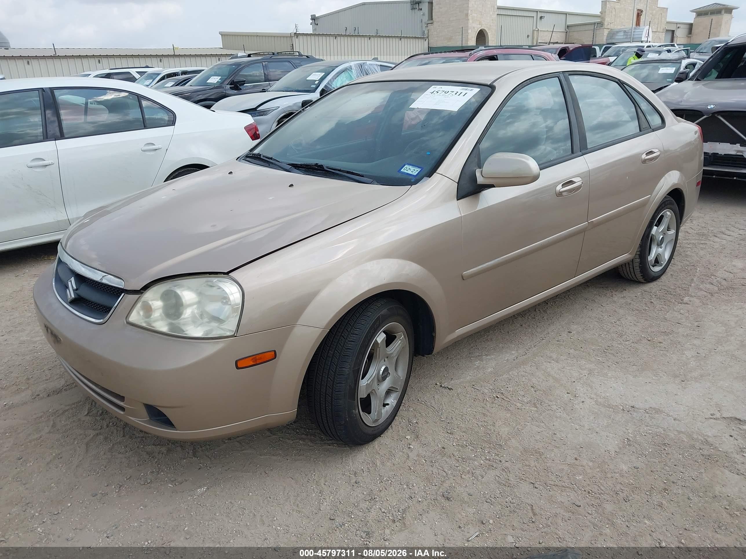 2007 Suzuki Forenza Abs/convenience Champagne vin: KL5JD56Z47K552214
