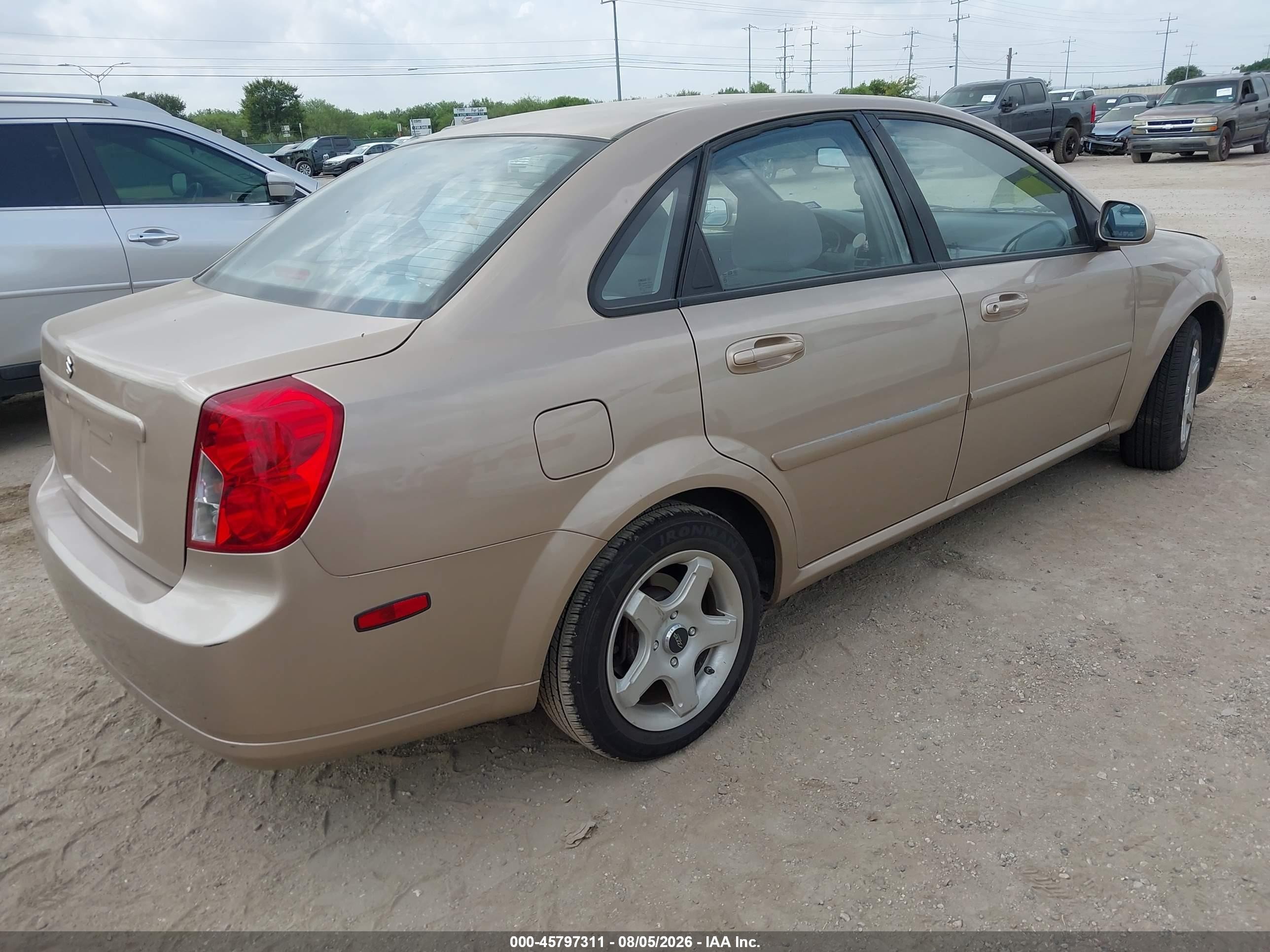 2007 Suzuki Forenza Abs/convenience Champagne vin: KL5JD56Z47K552214