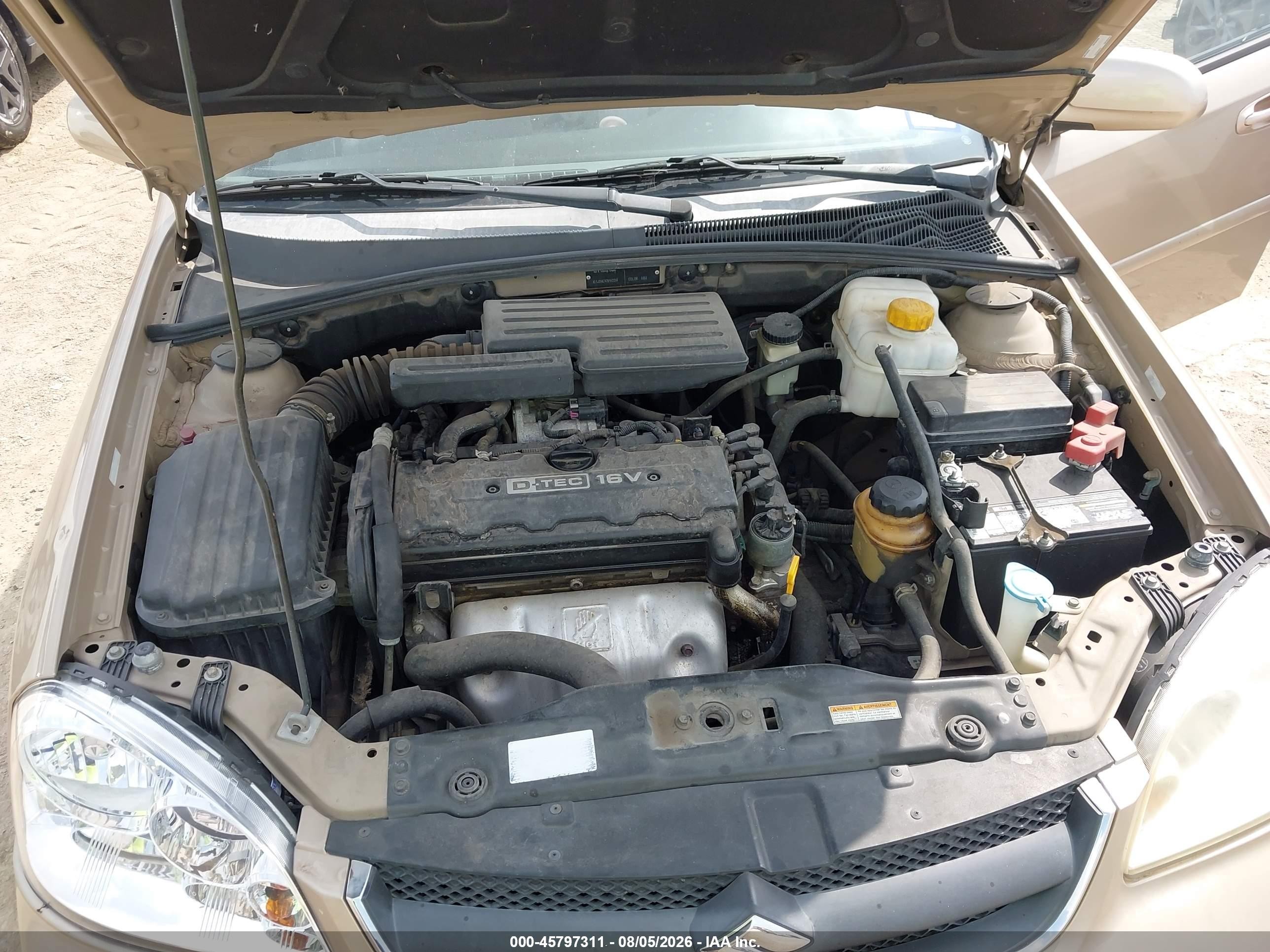 2007 Suzuki Forenza Abs/convenience Champagne vin: KL5JD56Z47K552214