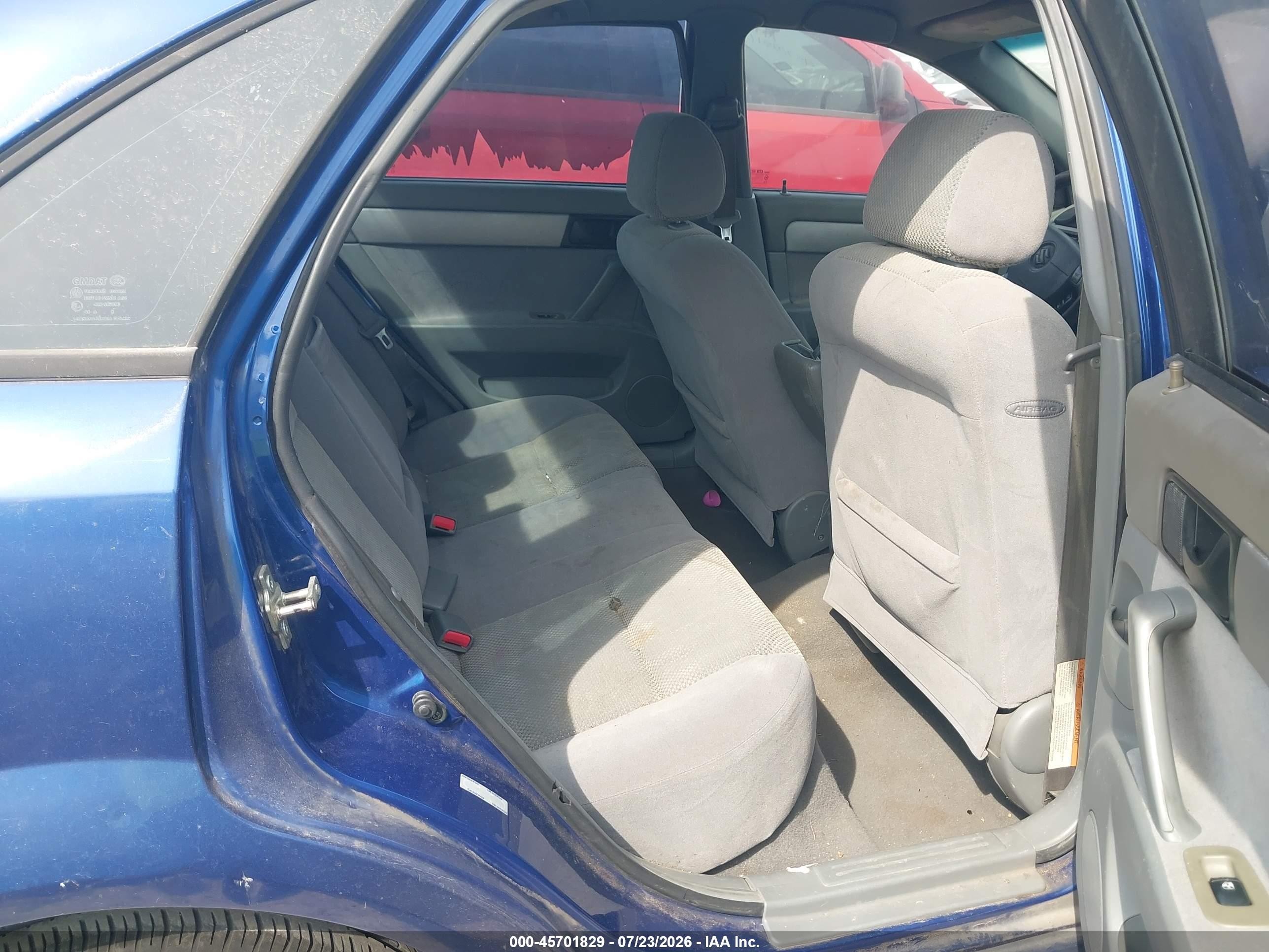 2007 Suzuki Forenza Abs/convenience Blue vin: KL5JD56Z77K610414