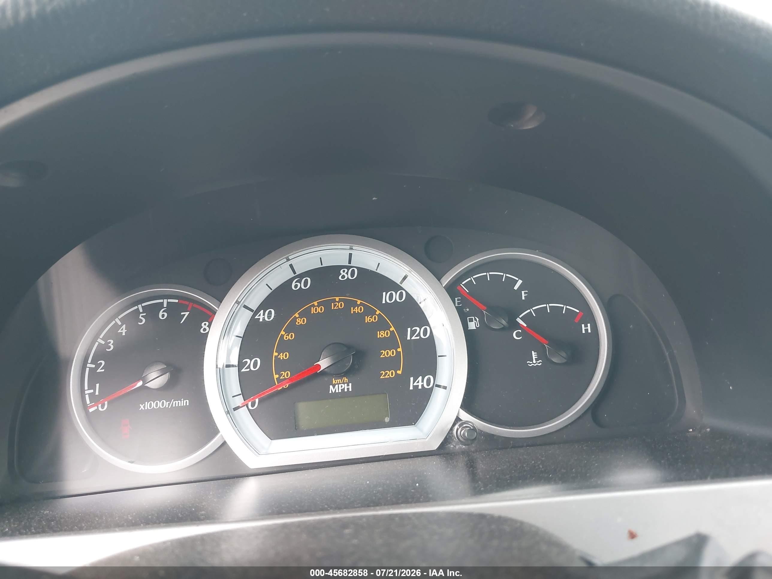 2008 Suzuki Forenza Convenience/popular Black vin: KL5JD56Z88K803625