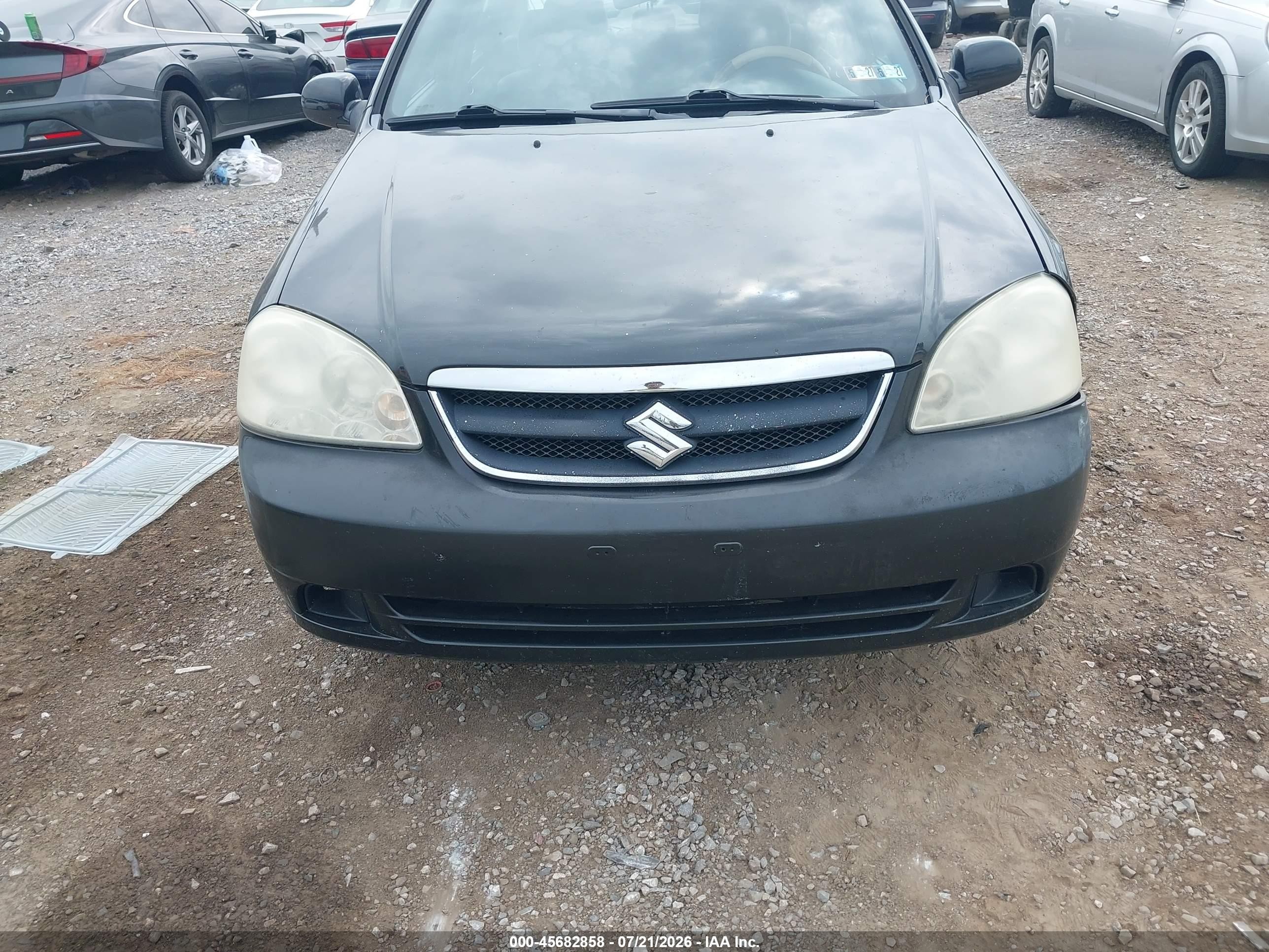 2008 Suzuki Forenza Convenience/popular Black vin: KL5JD56Z88K803625