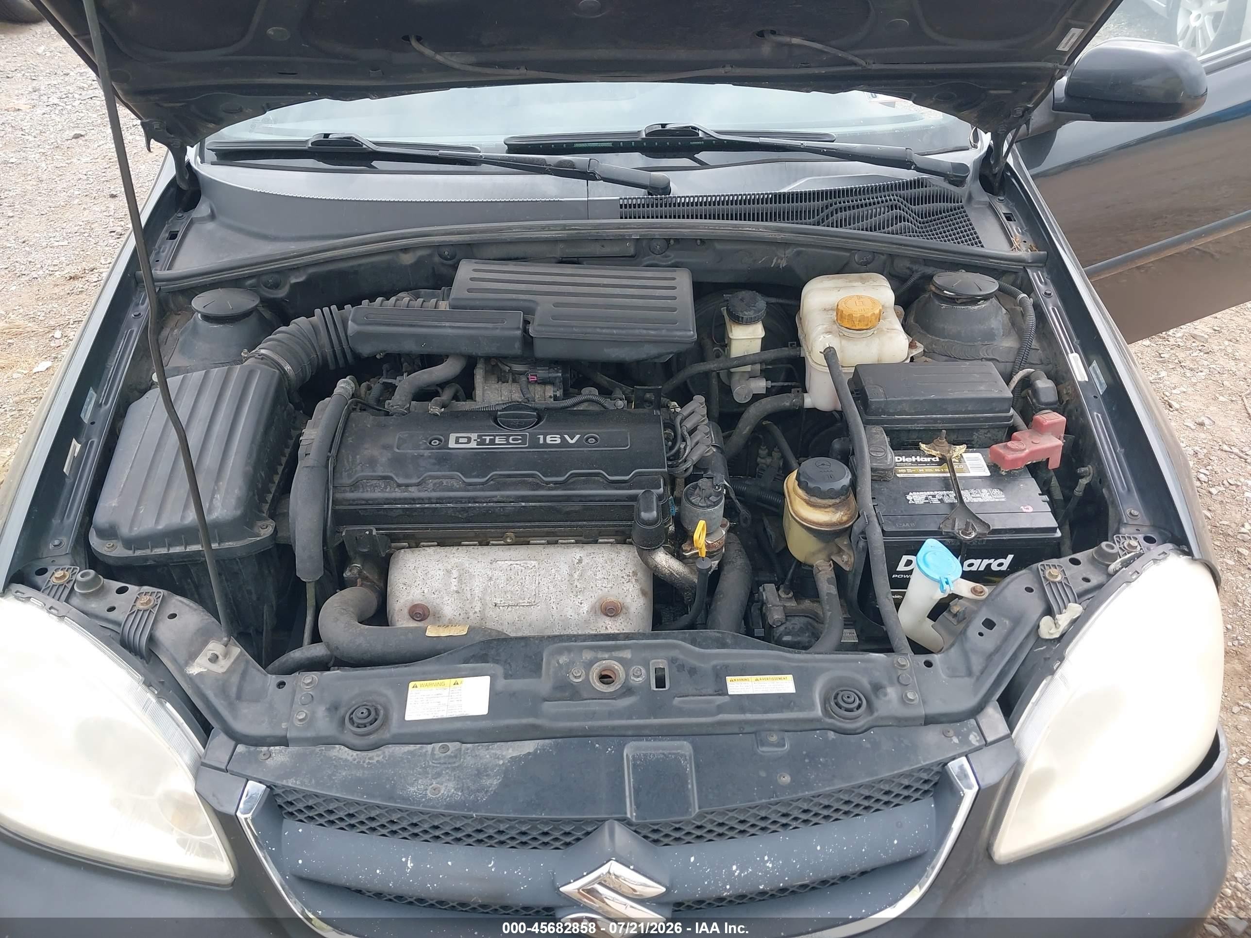 2008 Suzuki Forenza Convenience/popular Black vin: KL5JD56Z88K803625