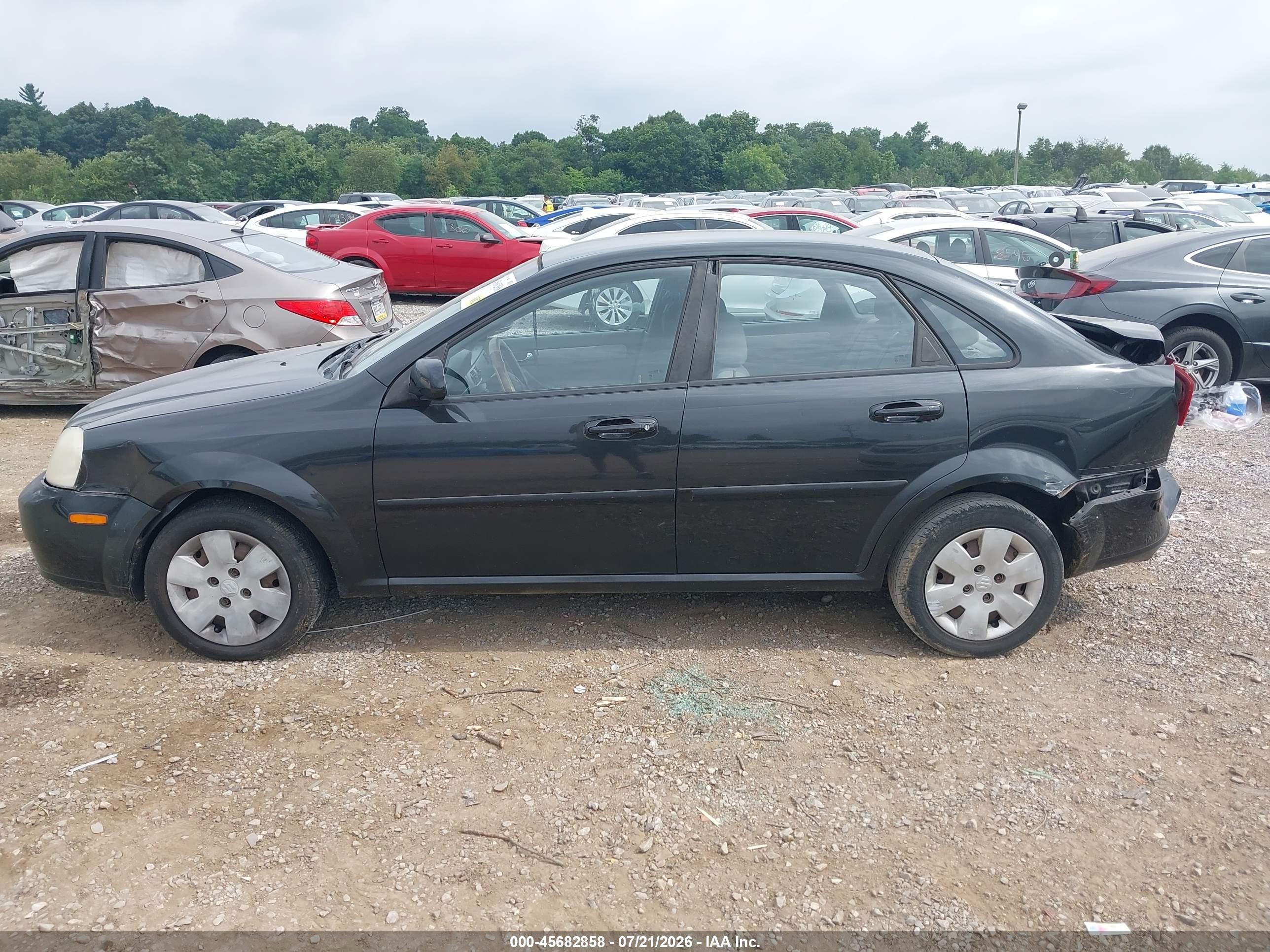 2008 Suzuki Forenza Convenience/popular Black vin: KL5JD56Z88K803625