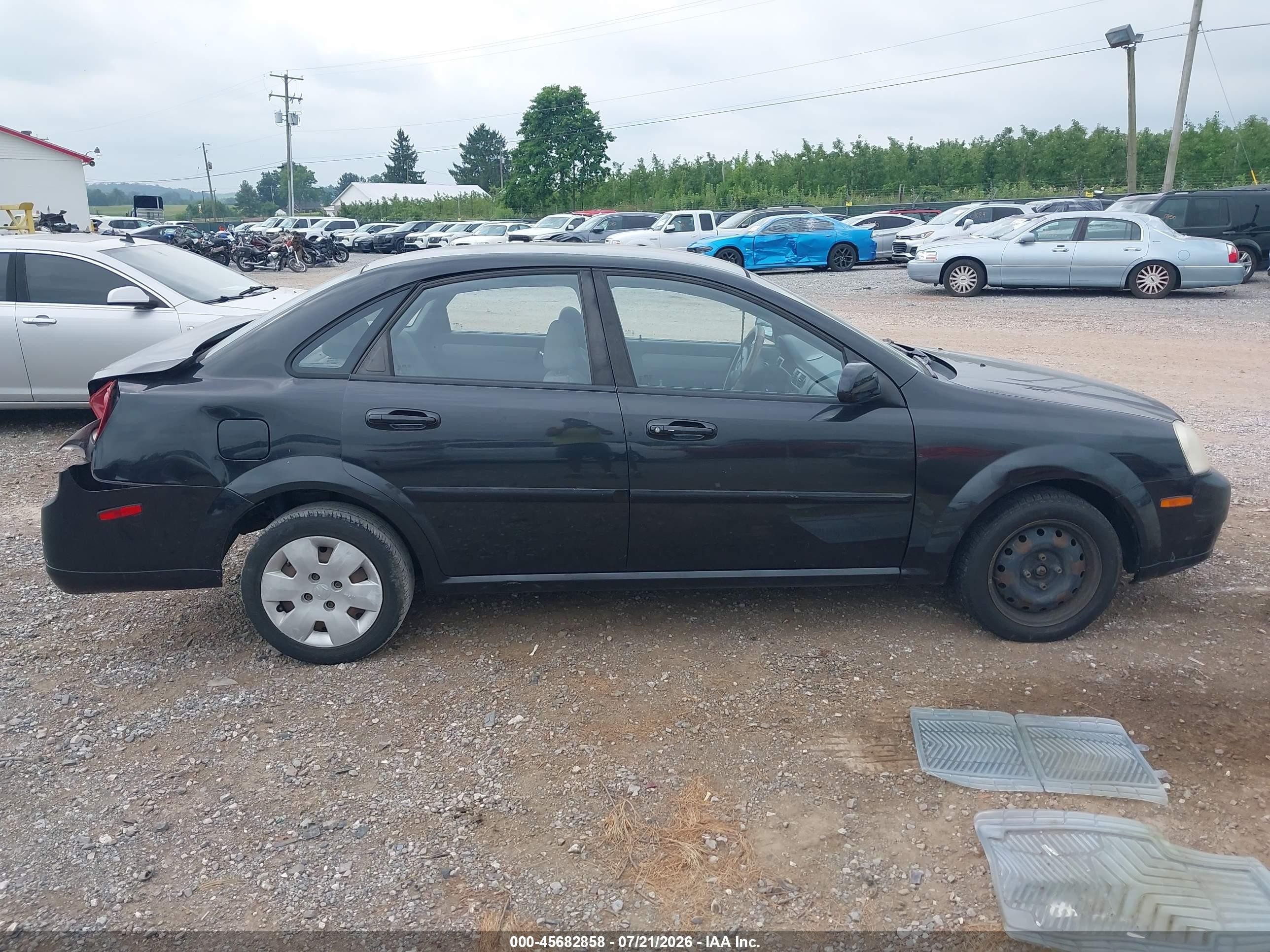 2008 Suzuki Forenza Convenience/popular Black vin: KL5JD56Z88K803625