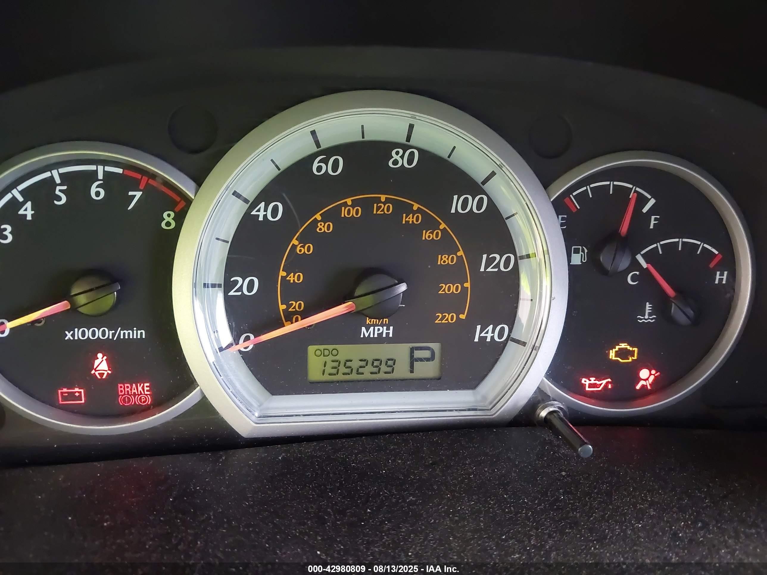 2006 Suzuki Forenza   Серый vin: KL5JD56ZX6K343123