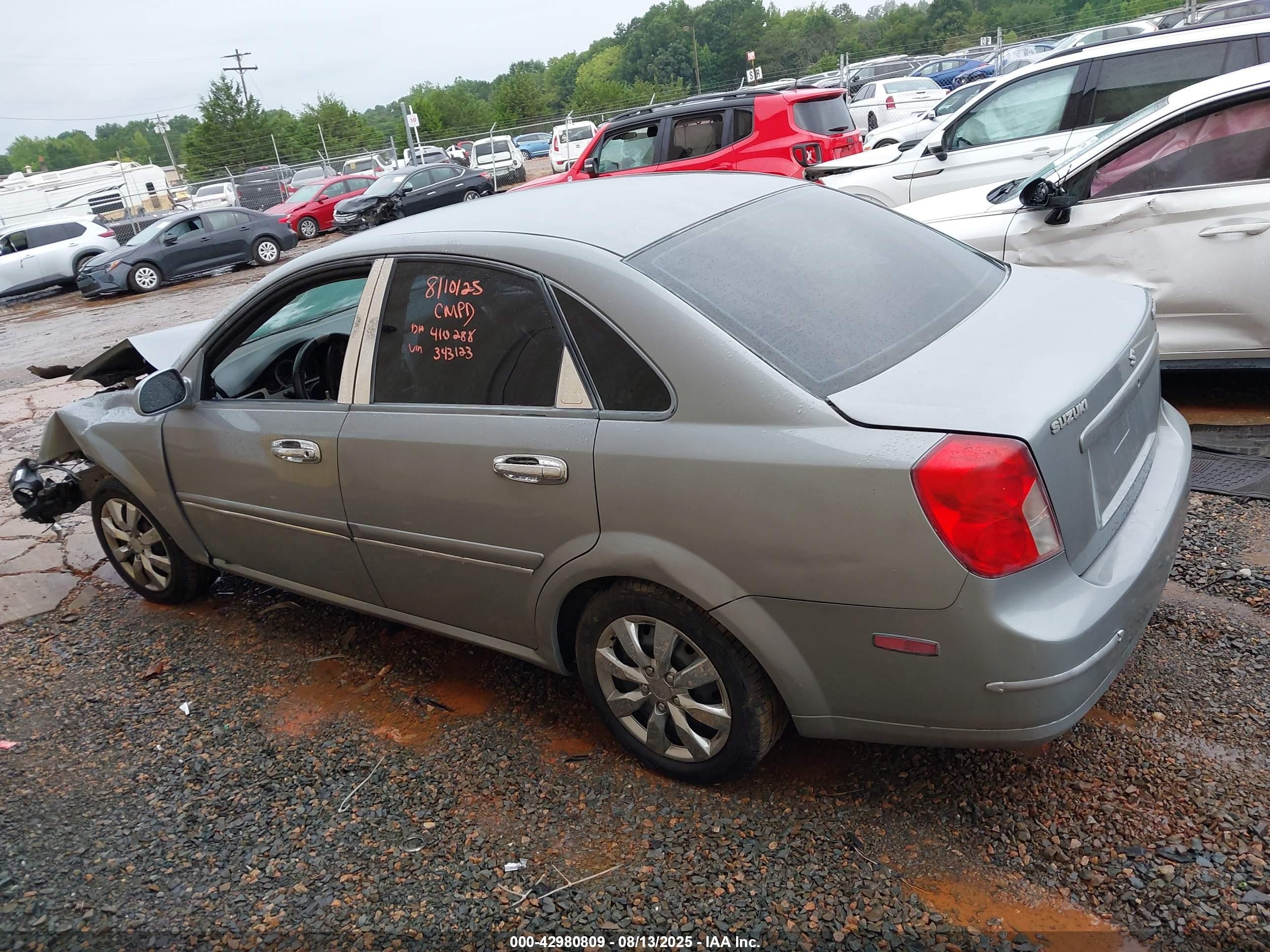 2006 Suzuki Forenza   Серый vin: KL5JD56ZX6K343123