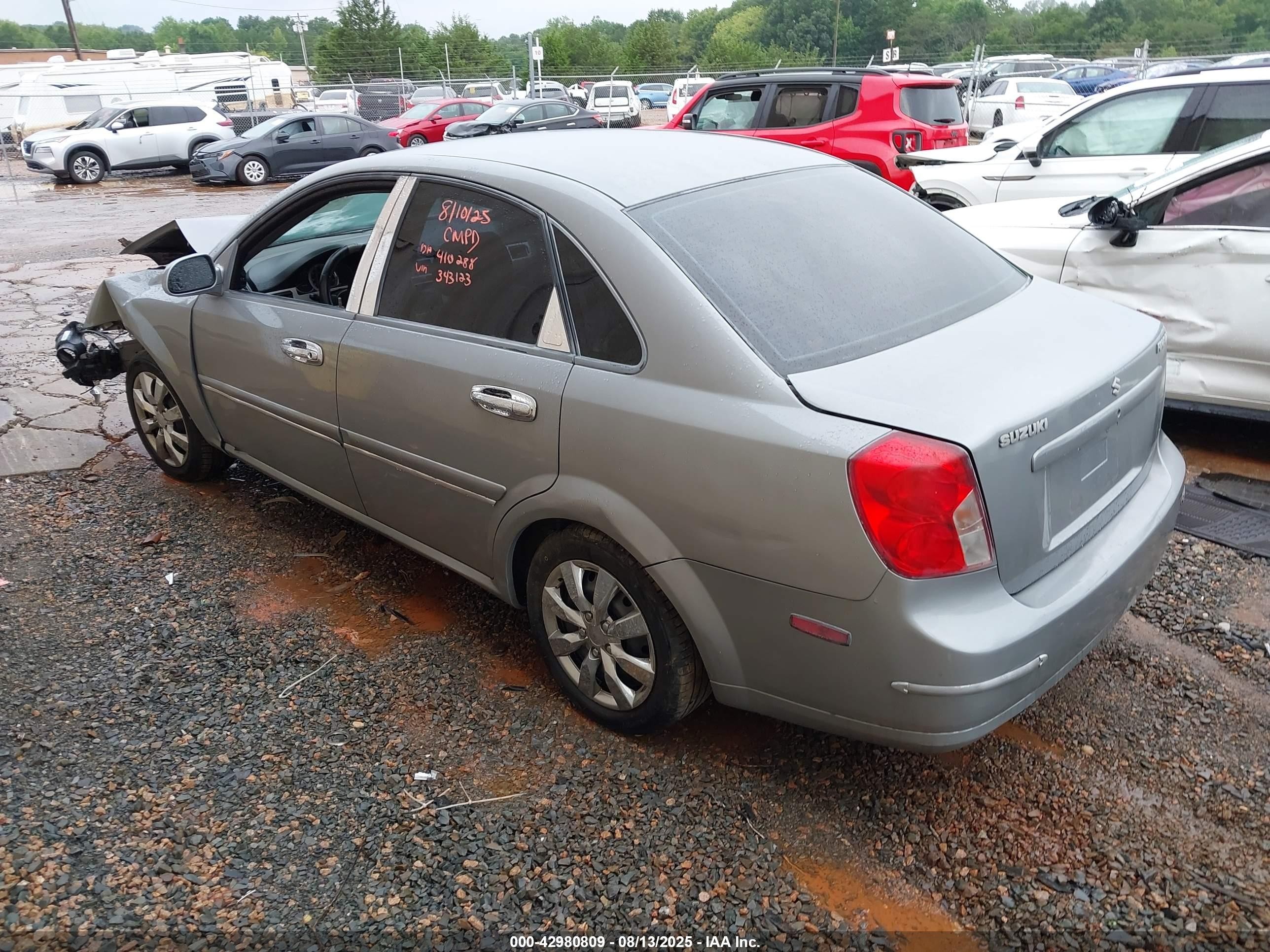 2006 Suzuki Forenza   Серый vin: KL5JD56ZX6K343123