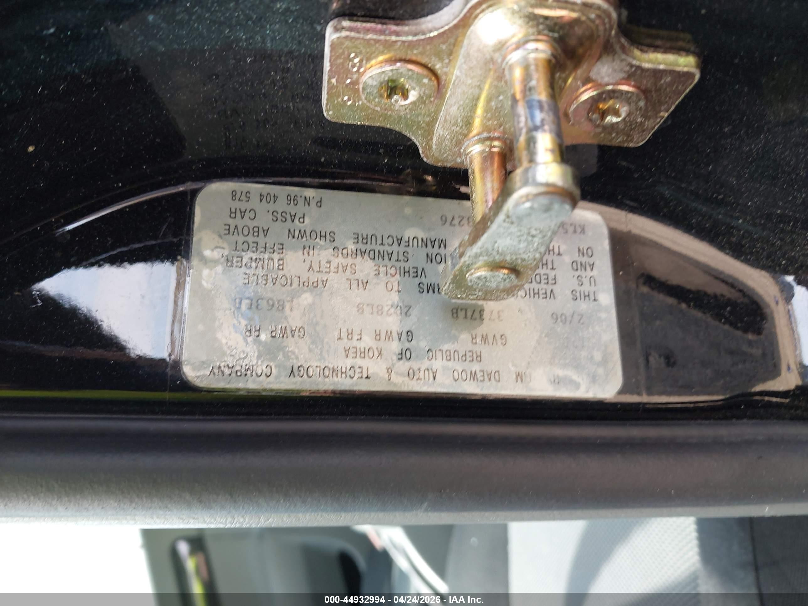 2006 Suzuki Forenza   Black vin: KL5JD56ZX6K393276