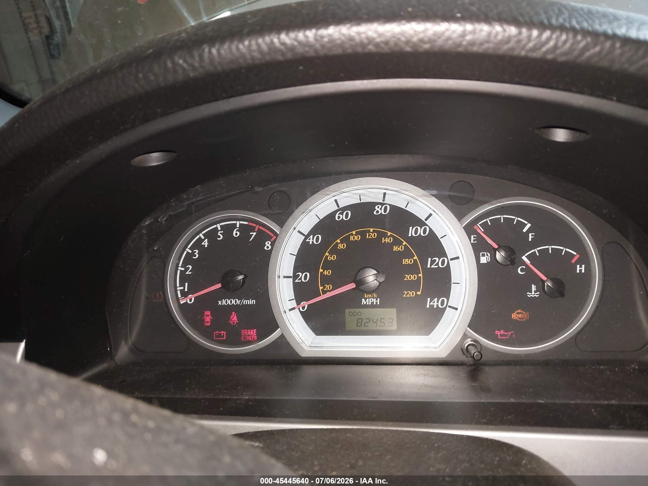 2007 Suzuki Forenza Convenience Beige vin: KL5JD56ZX7K536146