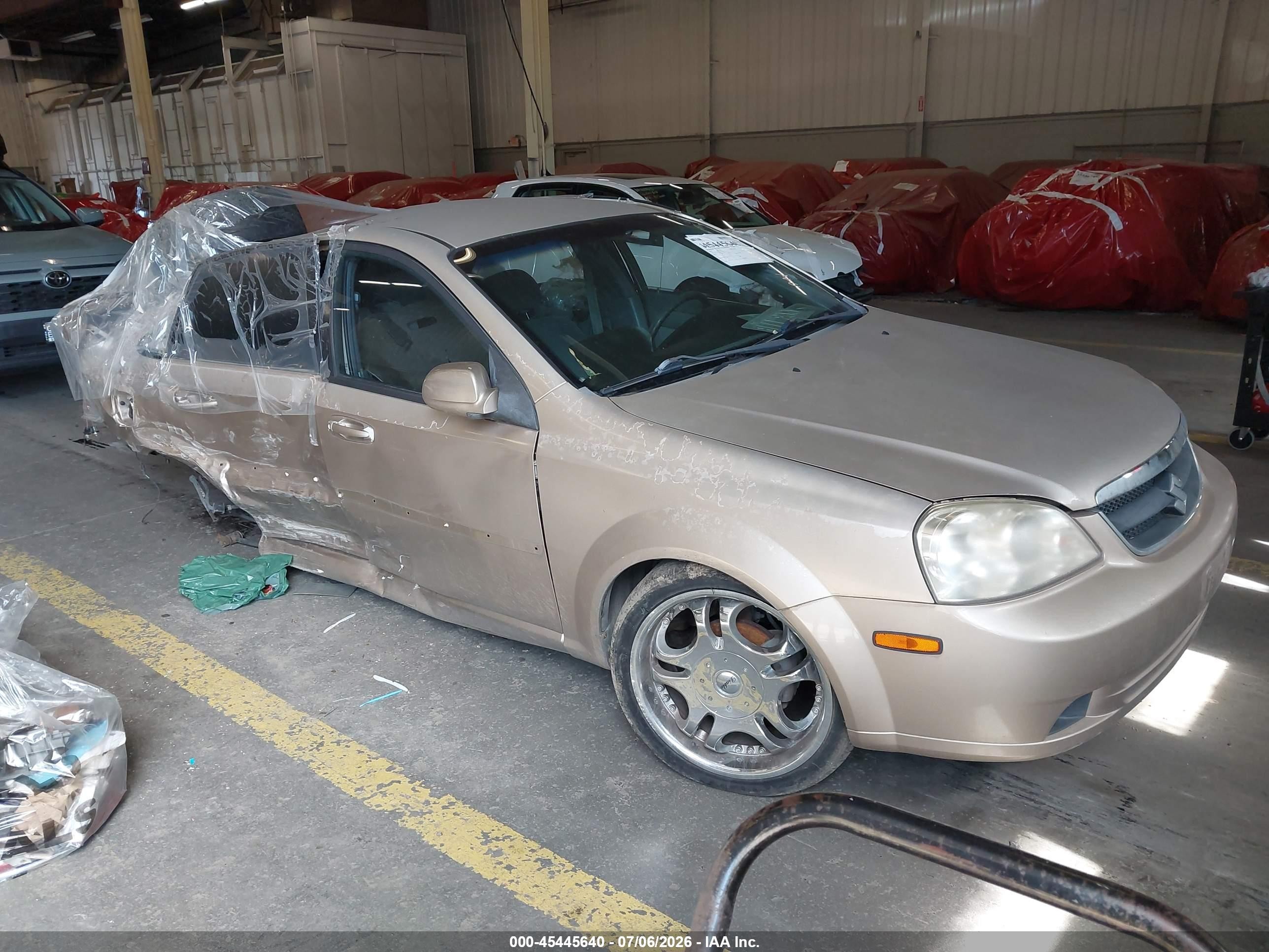 2007 Suzuki Forenza Convenience Beige vin: KL5JD56ZX7K536146