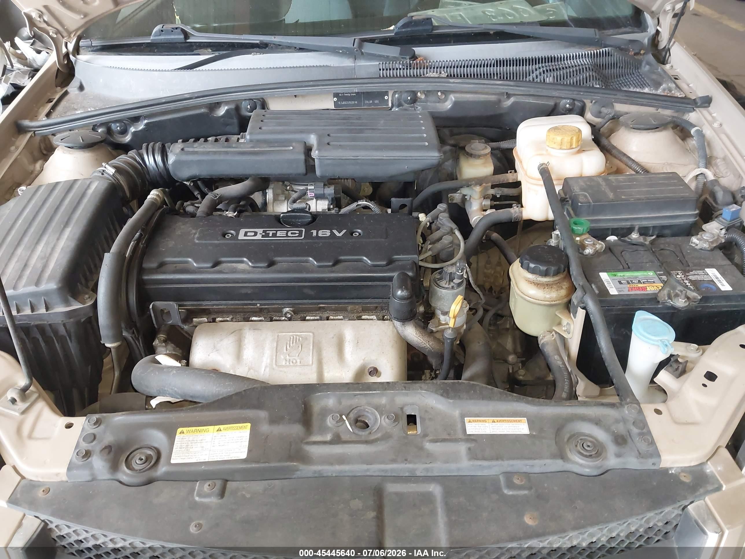 2007 Suzuki Forenza Convenience Beige vin: KL5JD56ZX7K536146