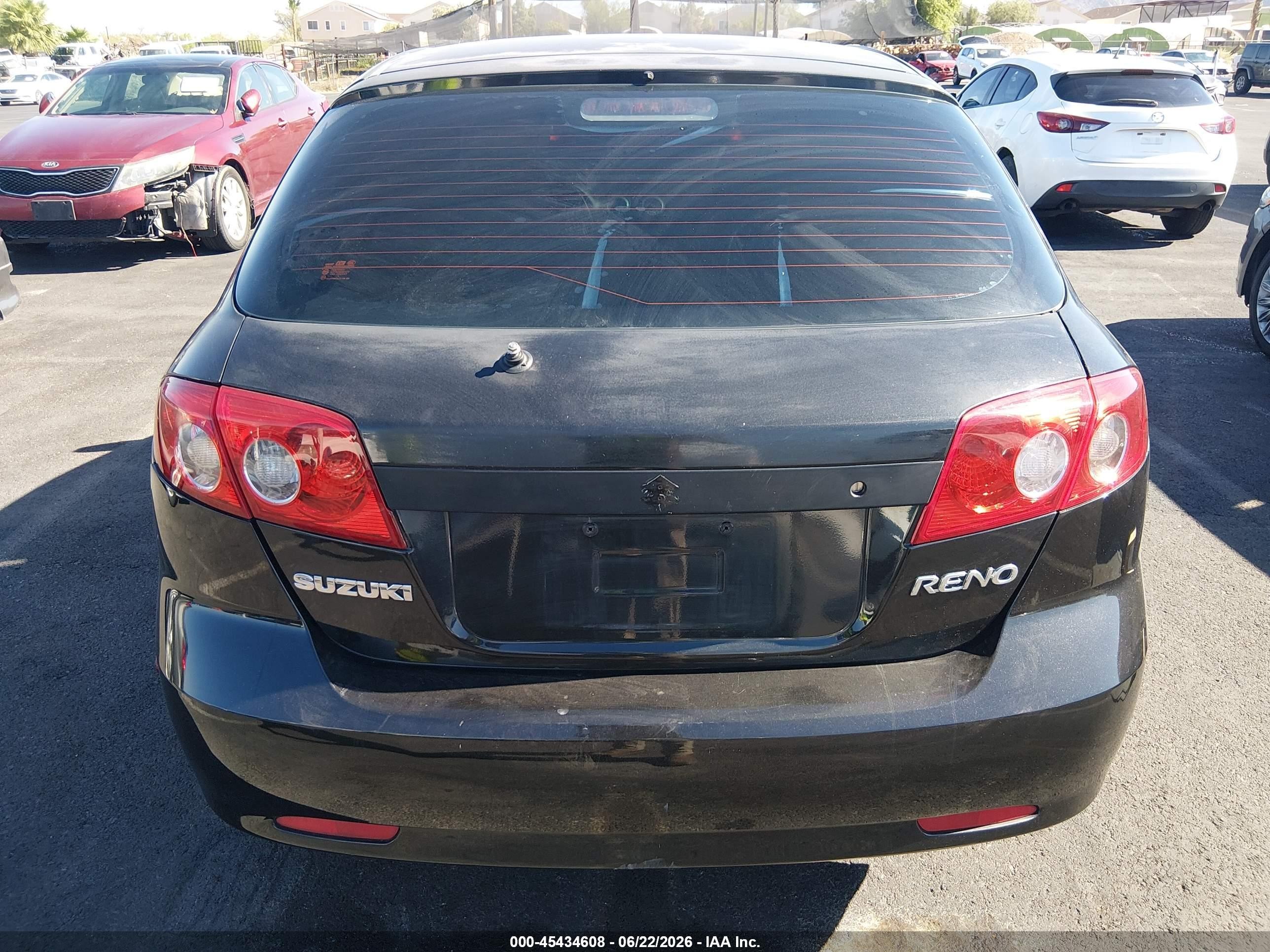 2007 Suzuki Reno Abs Black vin: KL5JD66Z17K540608