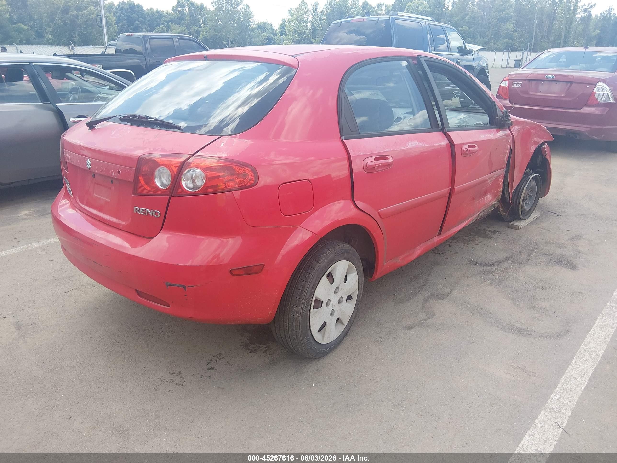 2006 Suzuki Reno Convenience Red vin: KL5JD66ZX6K434530
