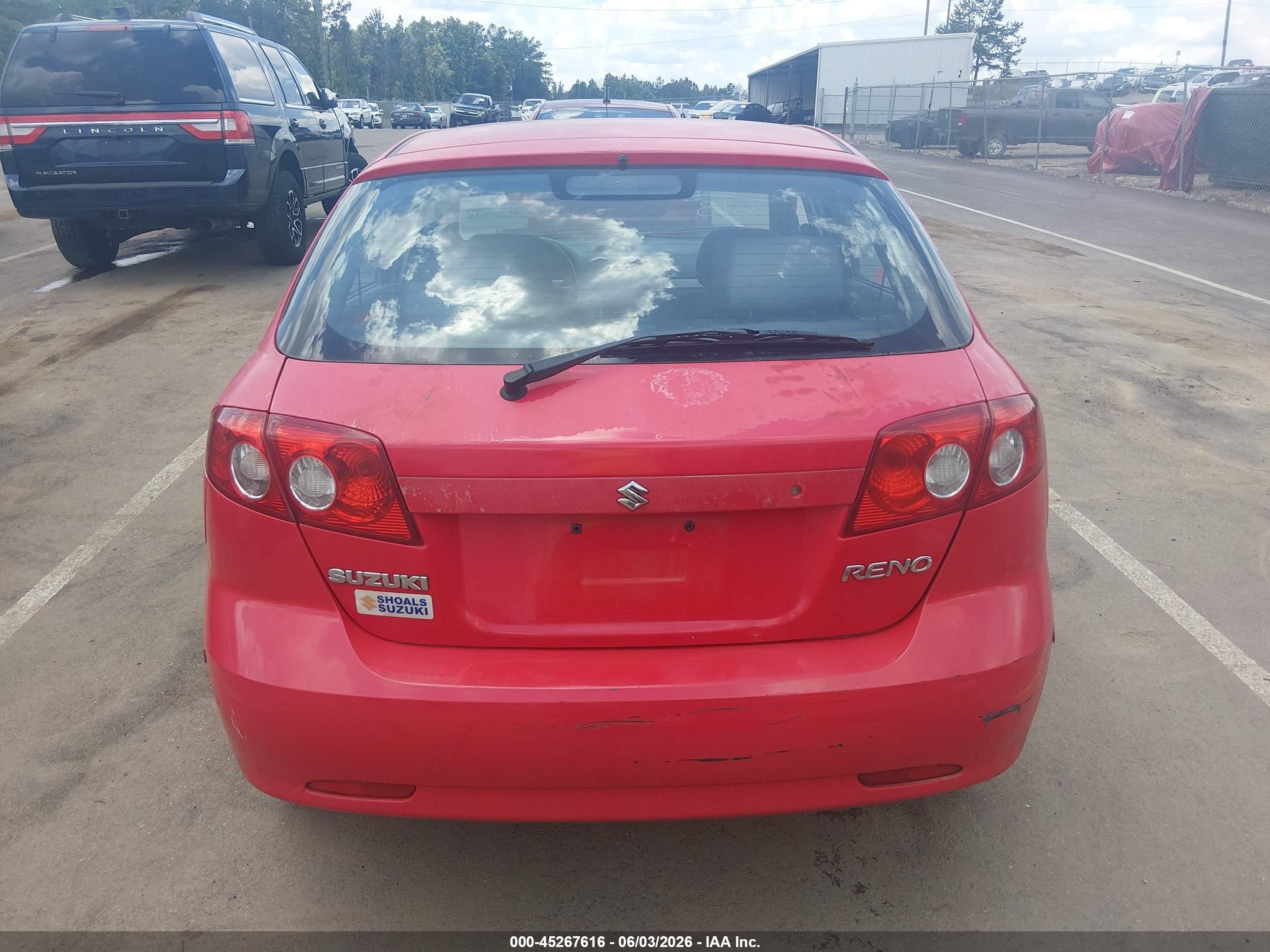 2006 Suzuki Reno Convenience Red vin: KL5JD66ZX6K434530