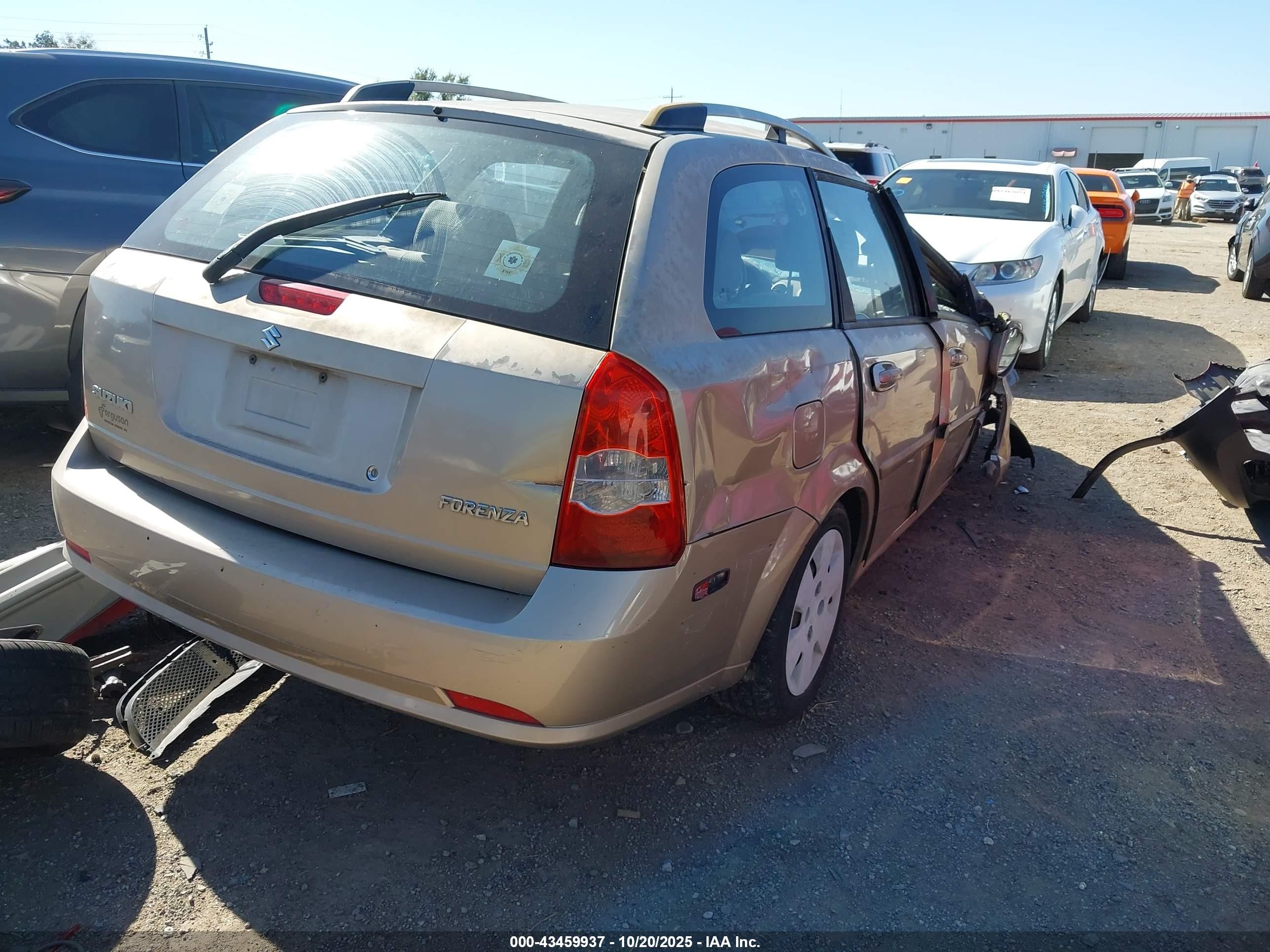 2007 Suzuki Forenza Convenience Tan vin: KL5JD86Z67K530393