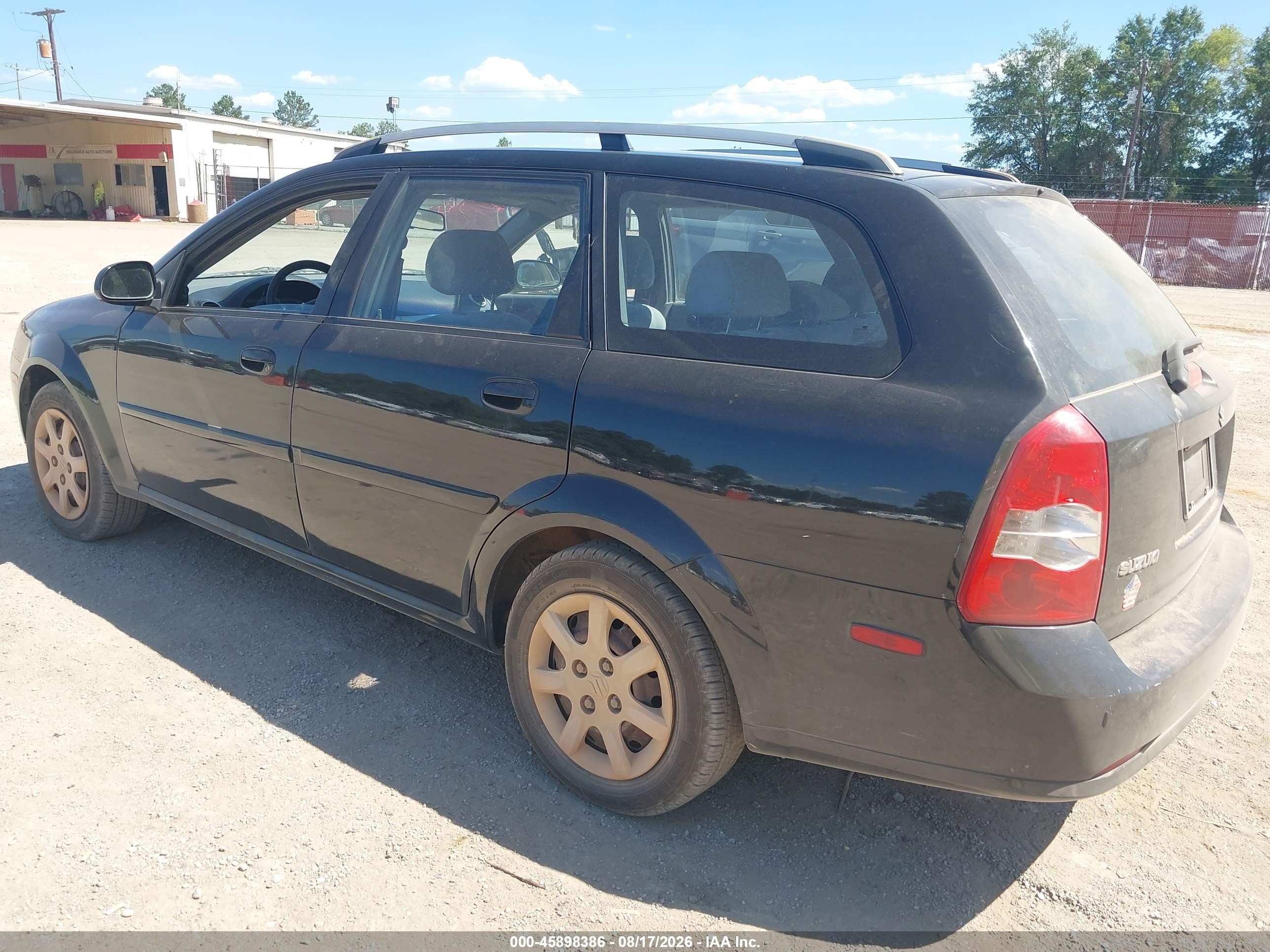 2005 Suzuki Forenza S Black vin: KL5JD86Z95K126081