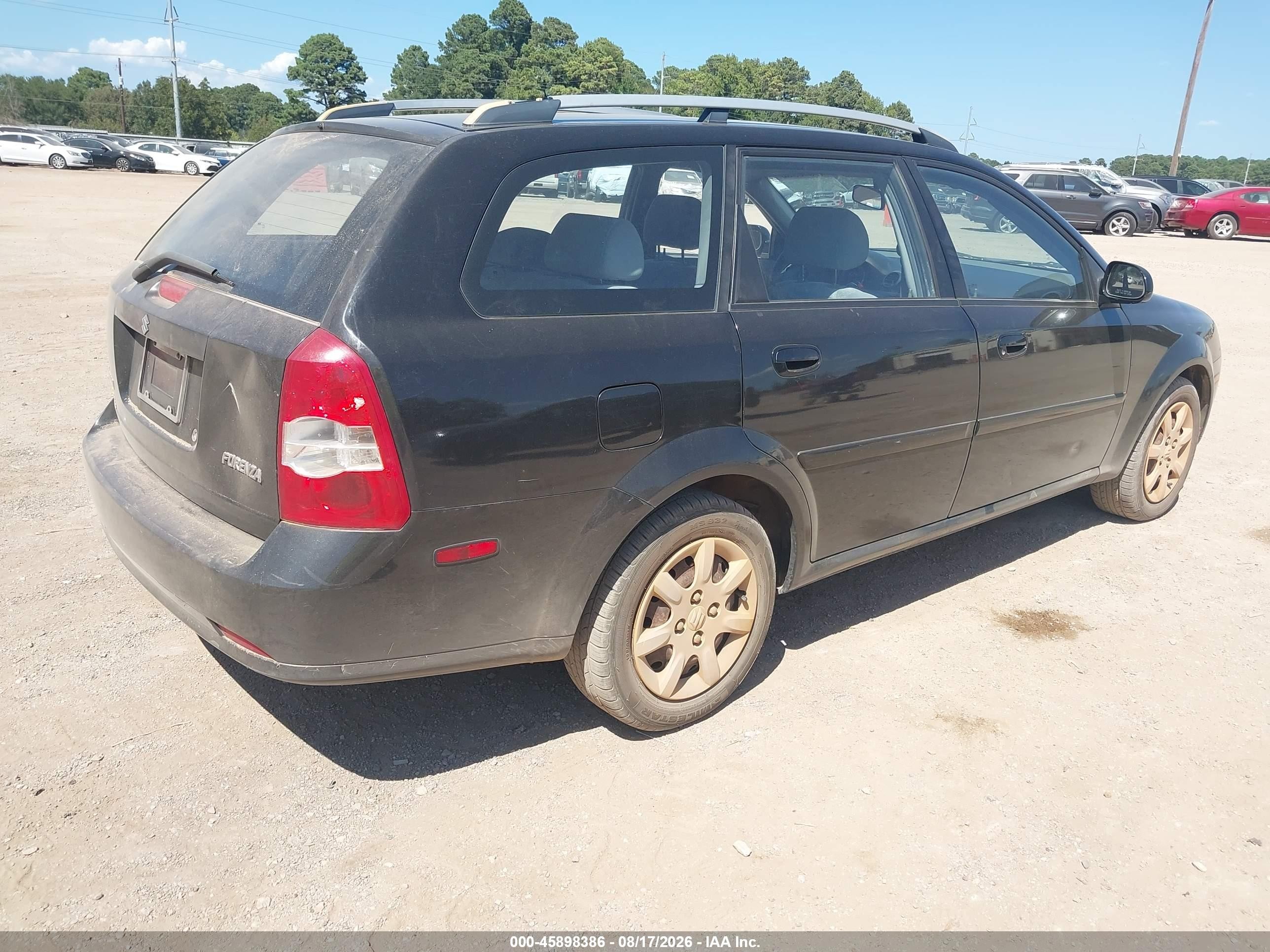 2005 Suzuki Forenza S Black vin: KL5JD86Z95K126081