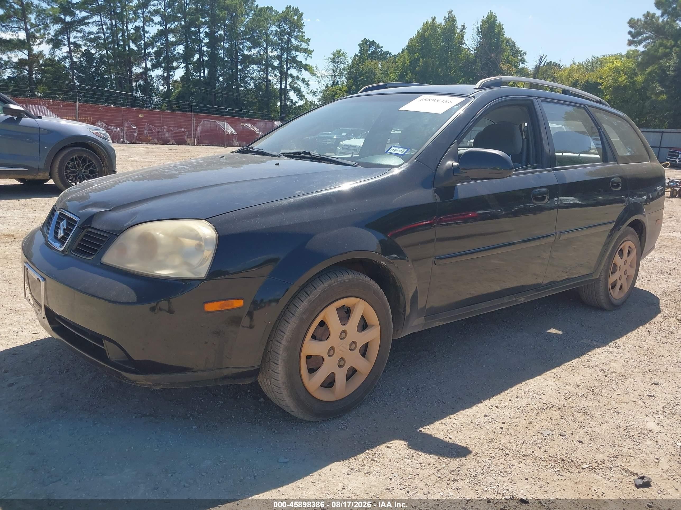 2005 Suzuki Forenza S Black vin: KL5JD86Z95K126081