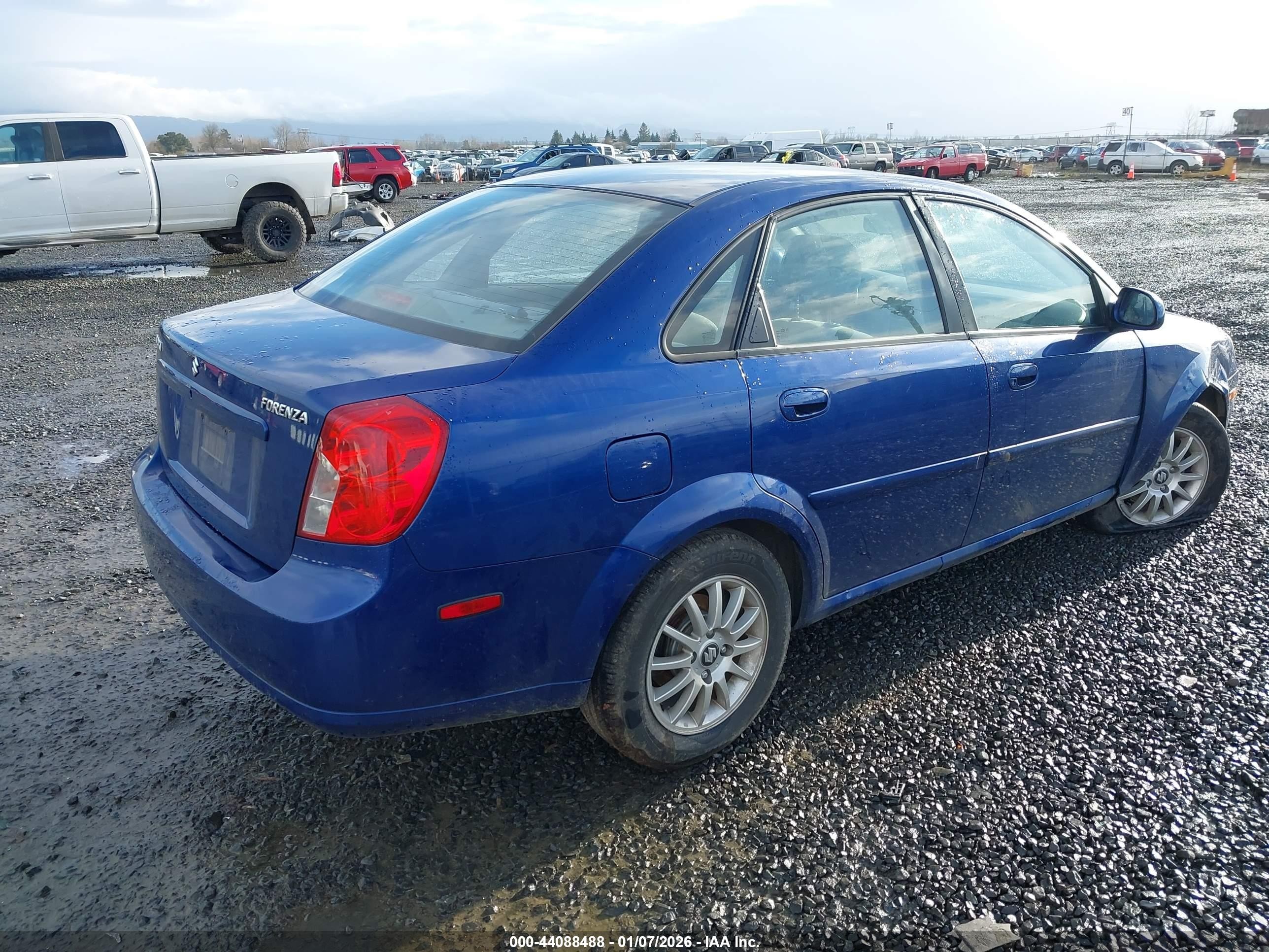 2004 Suzuki Forenza Ex/lx Blue vin: KL5JJ52Z74K007201
