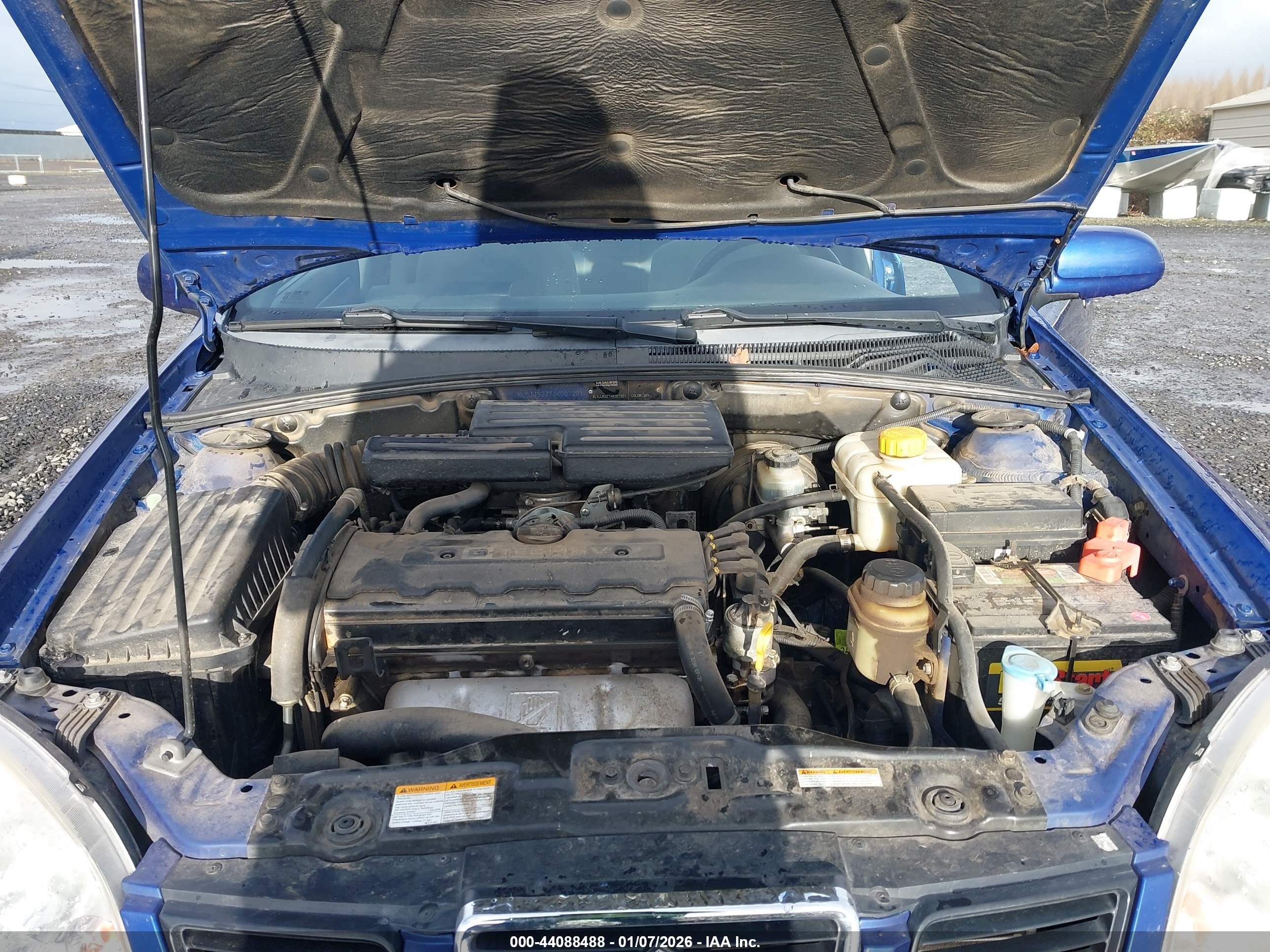 2004 Suzuki Forenza Ex/lx Blue vin: KL5JJ52Z74K007201