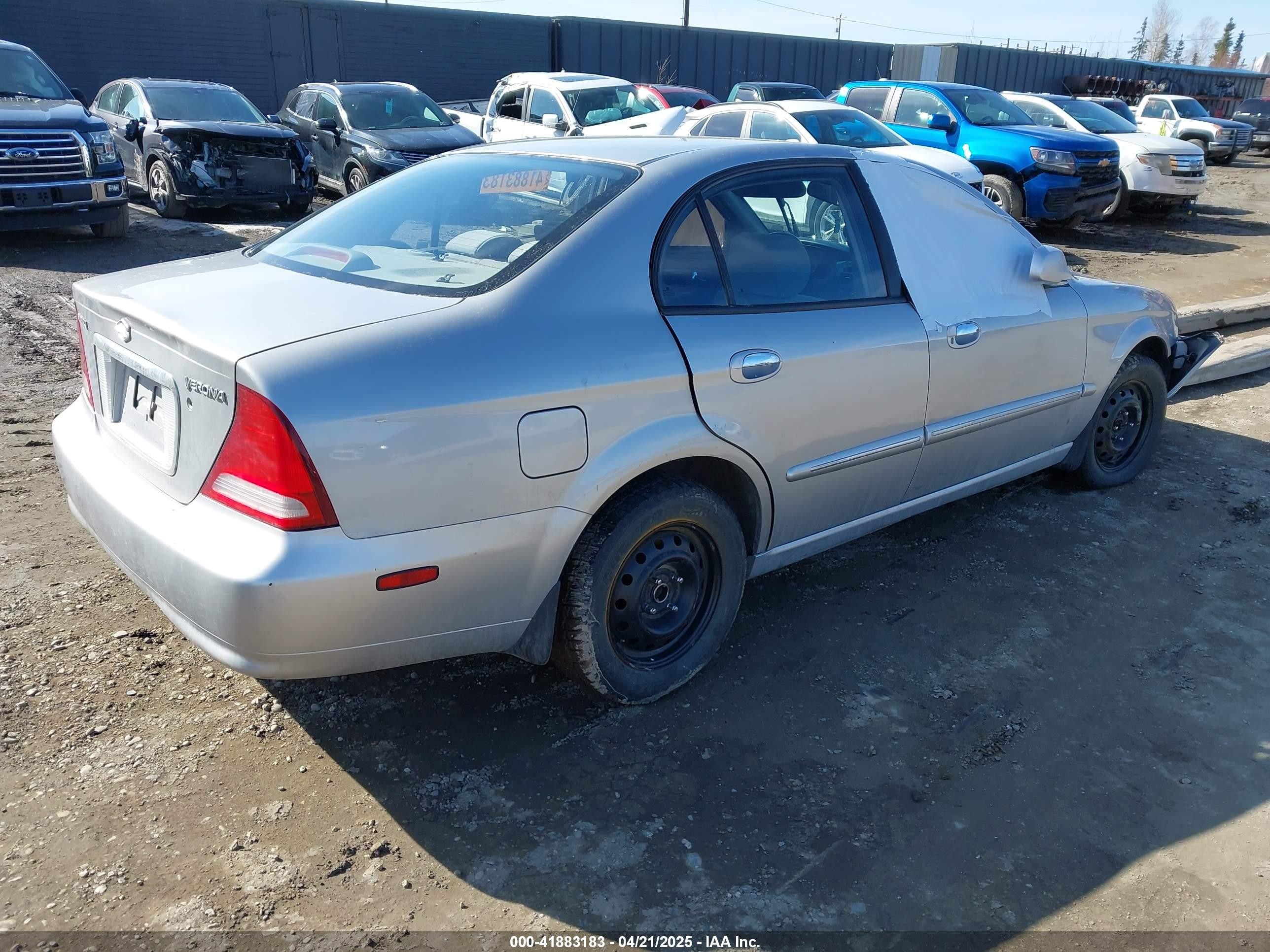 2004 Suzuki Verona Lx/s Silver vin: KL5VJ52L74B122507