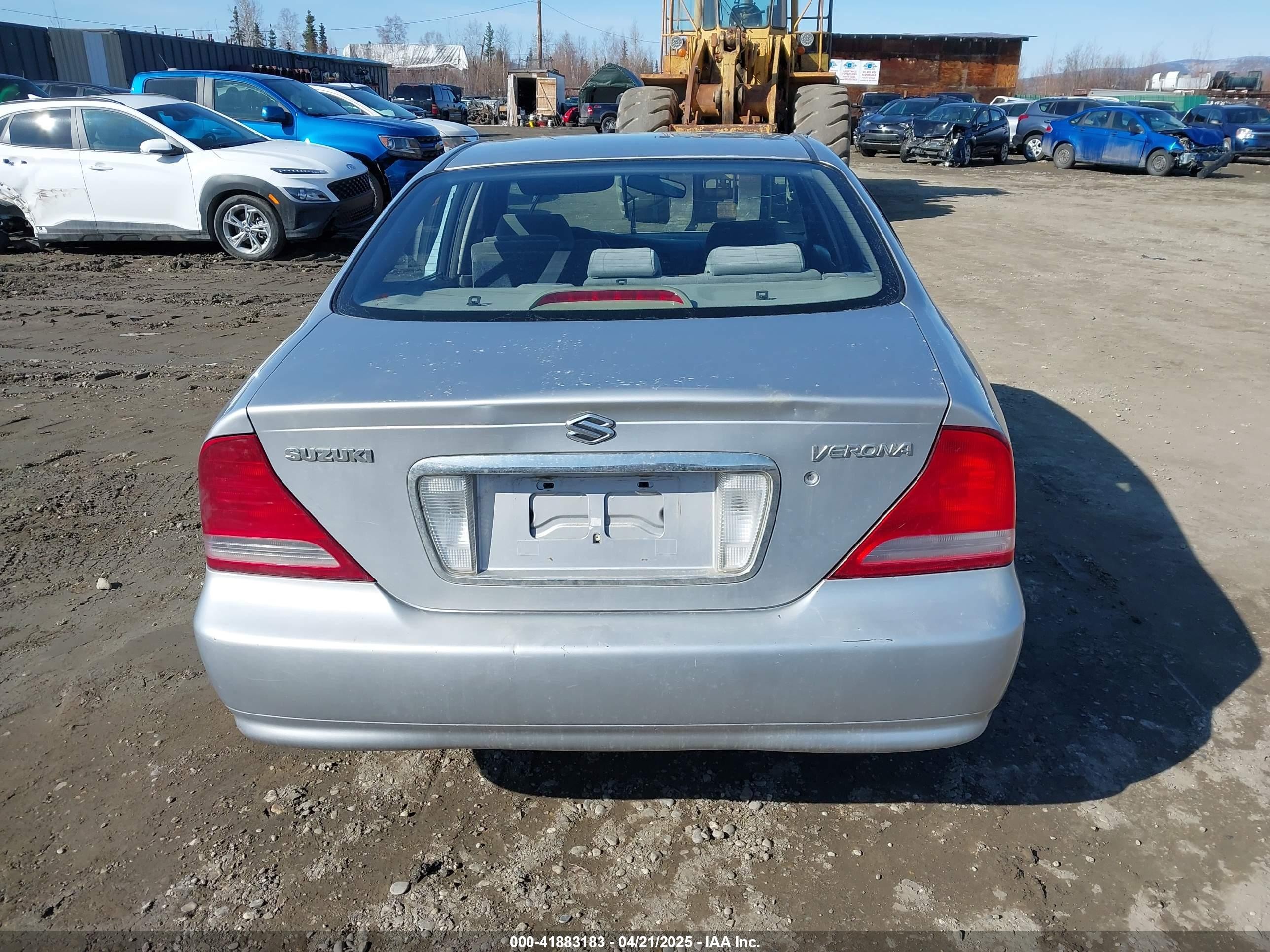 2004 Suzuki Verona Lx/s Silver vin: KL5VJ52L74B122507