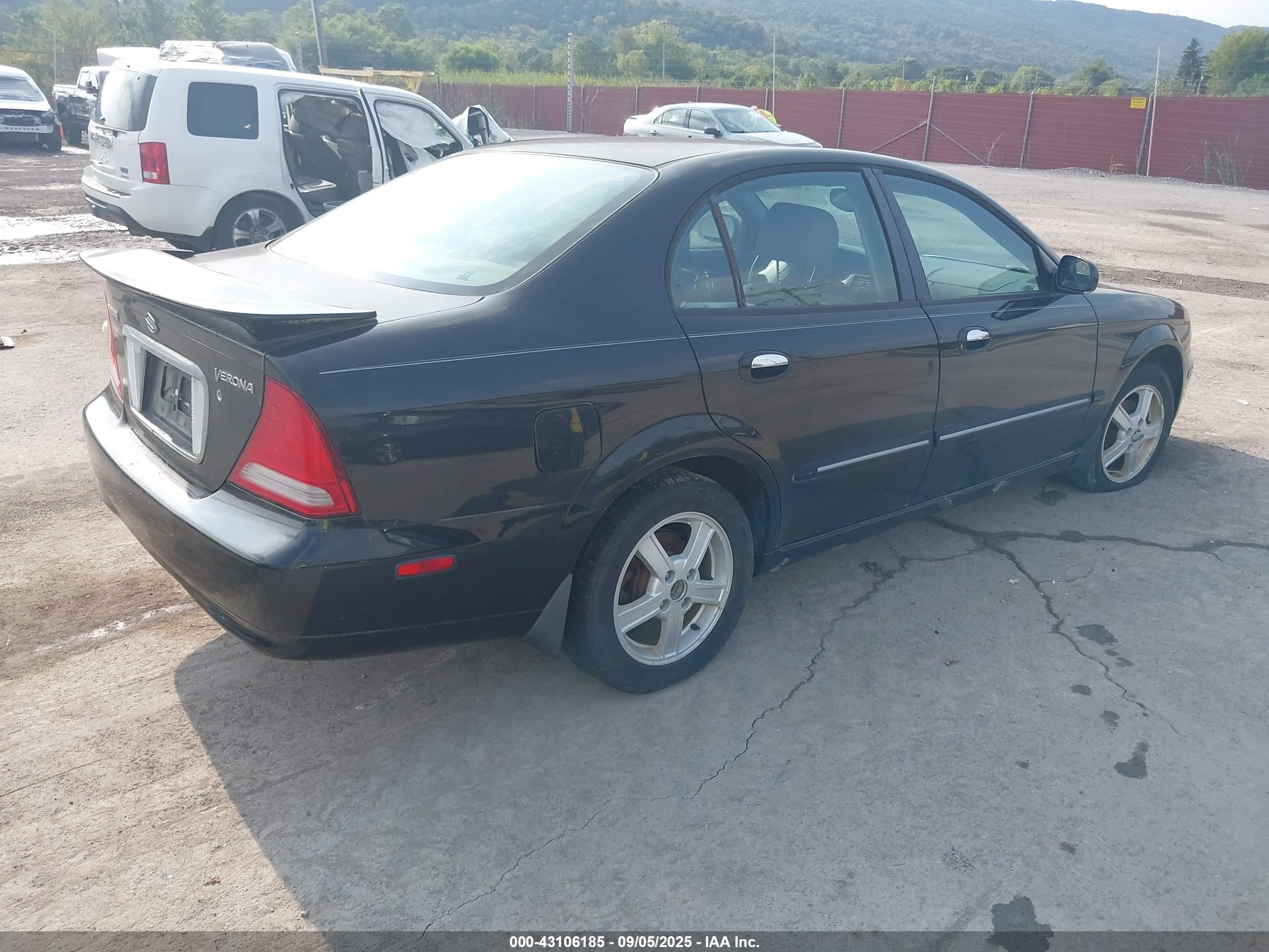 2004 Suzuki Verona Ex Black vin: KL5VM52L94B102332