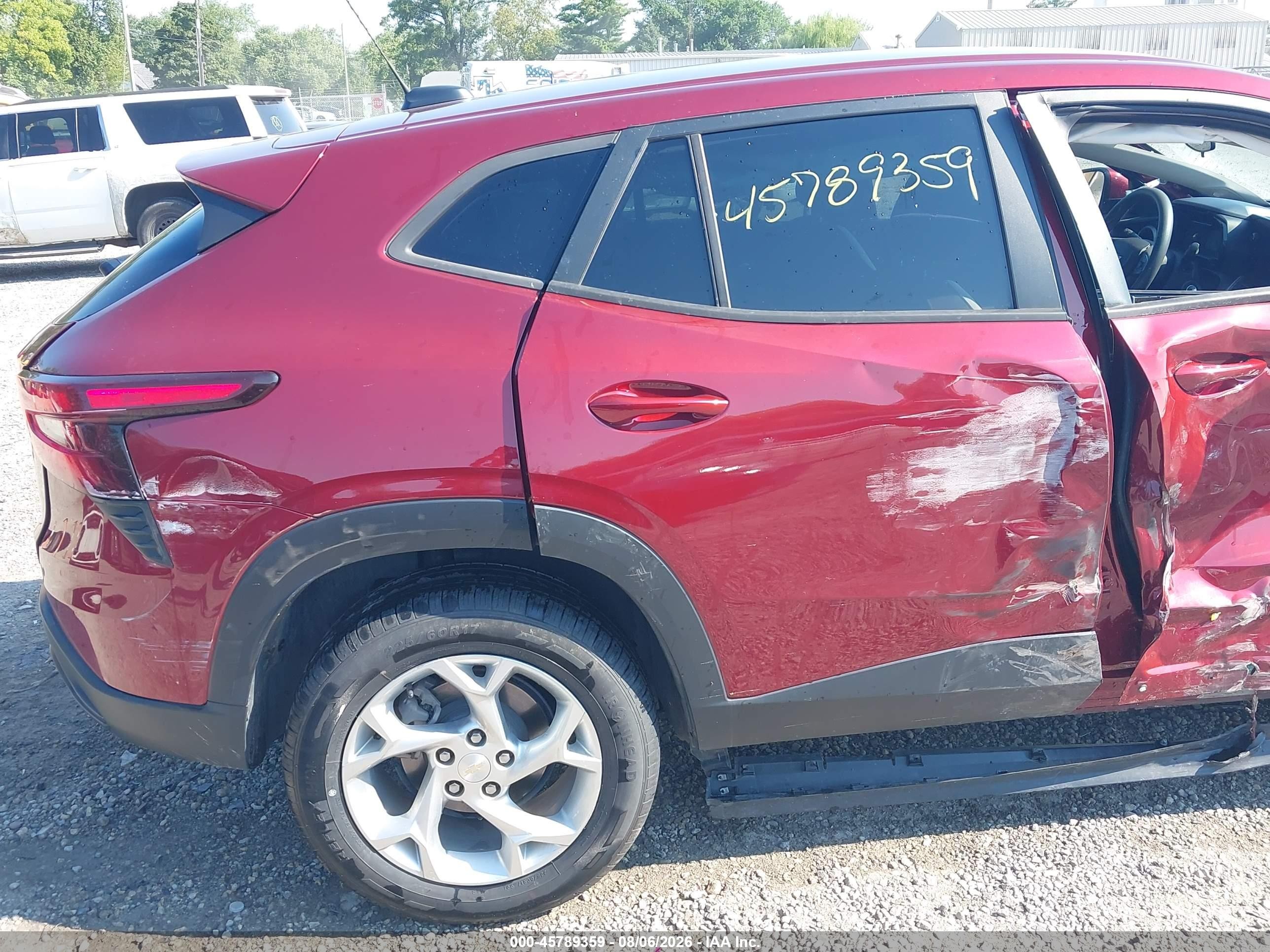 2024 Chevrolet Trax Fwd Sp Maroon vin: KL77LFE29RC136980