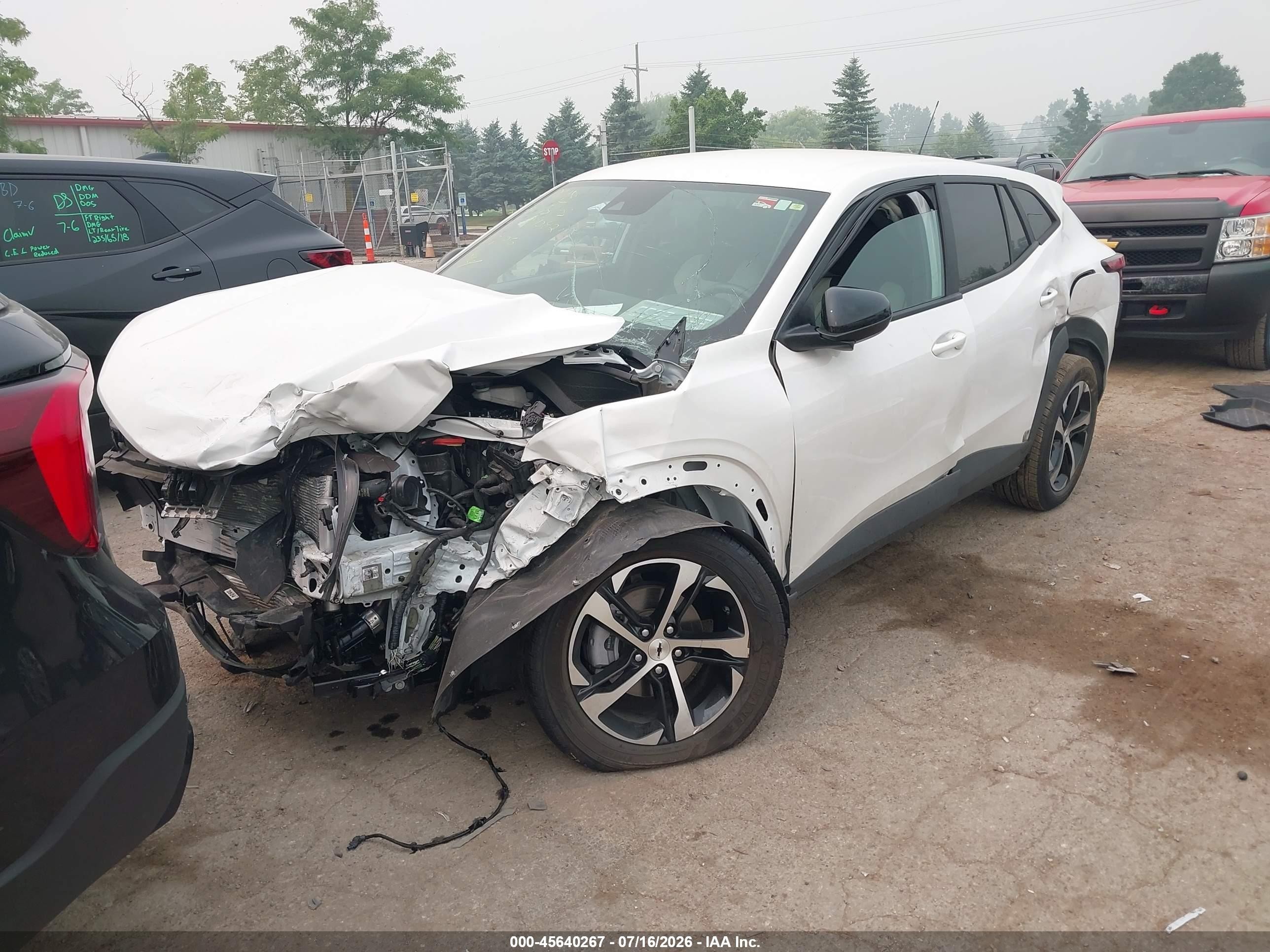 2025 Chevrolet Trax Fwd 1rs White vin: KL77LGEP4SC271582