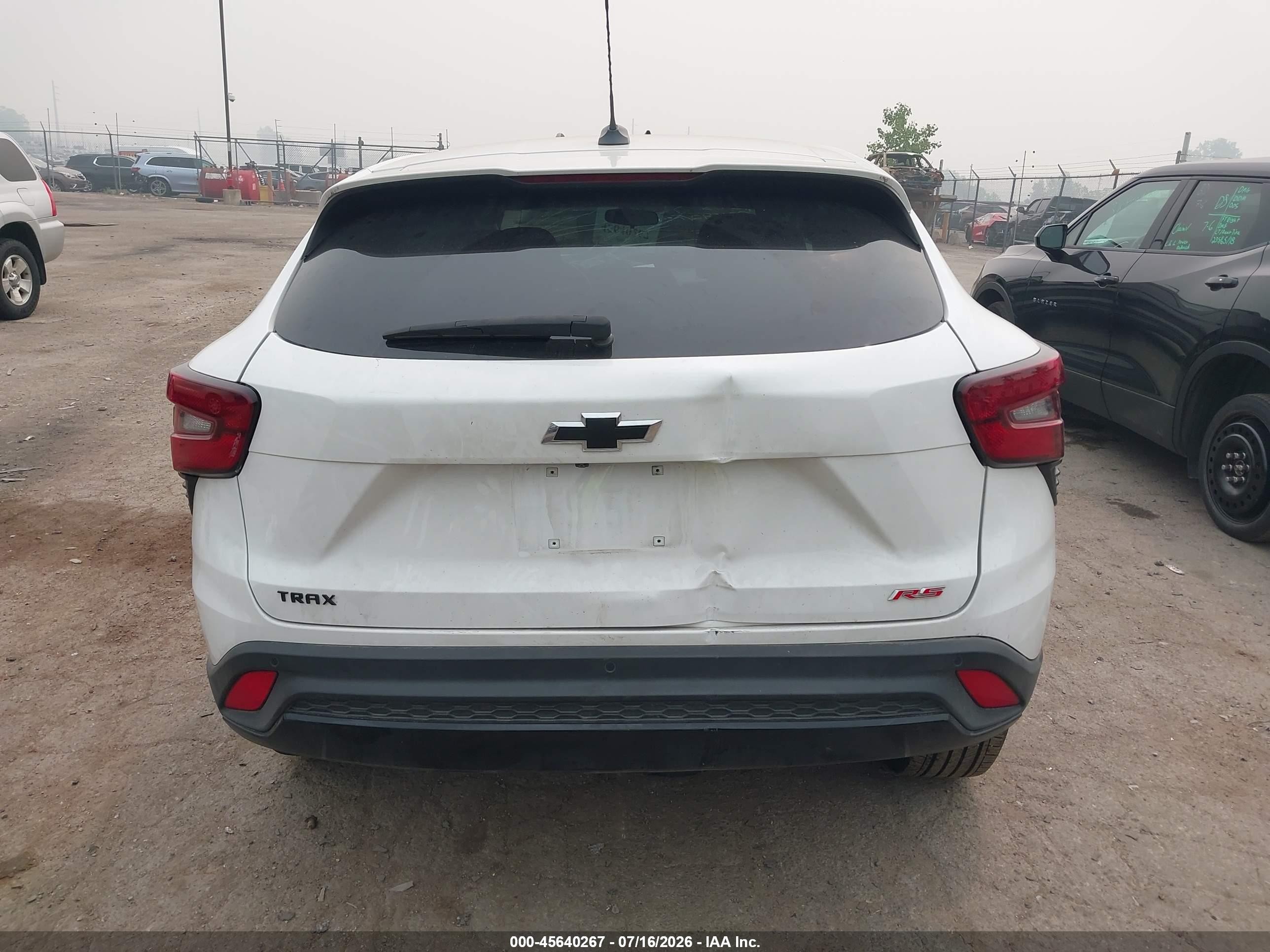 2025 Chevrolet Trax Fwd 1rs White vin: KL77LGEP4SC271582
