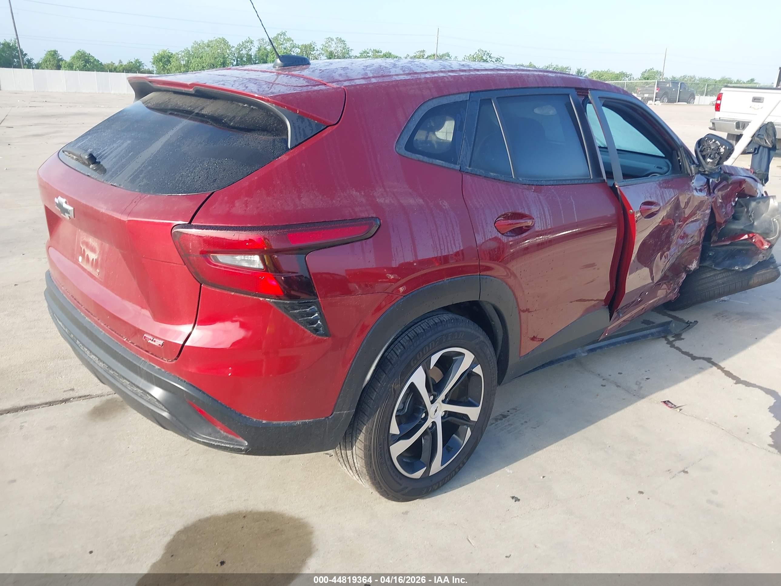 2025 Chevrolet Trax Fwd 1rs Red vin: KL77LGEP9SC014241