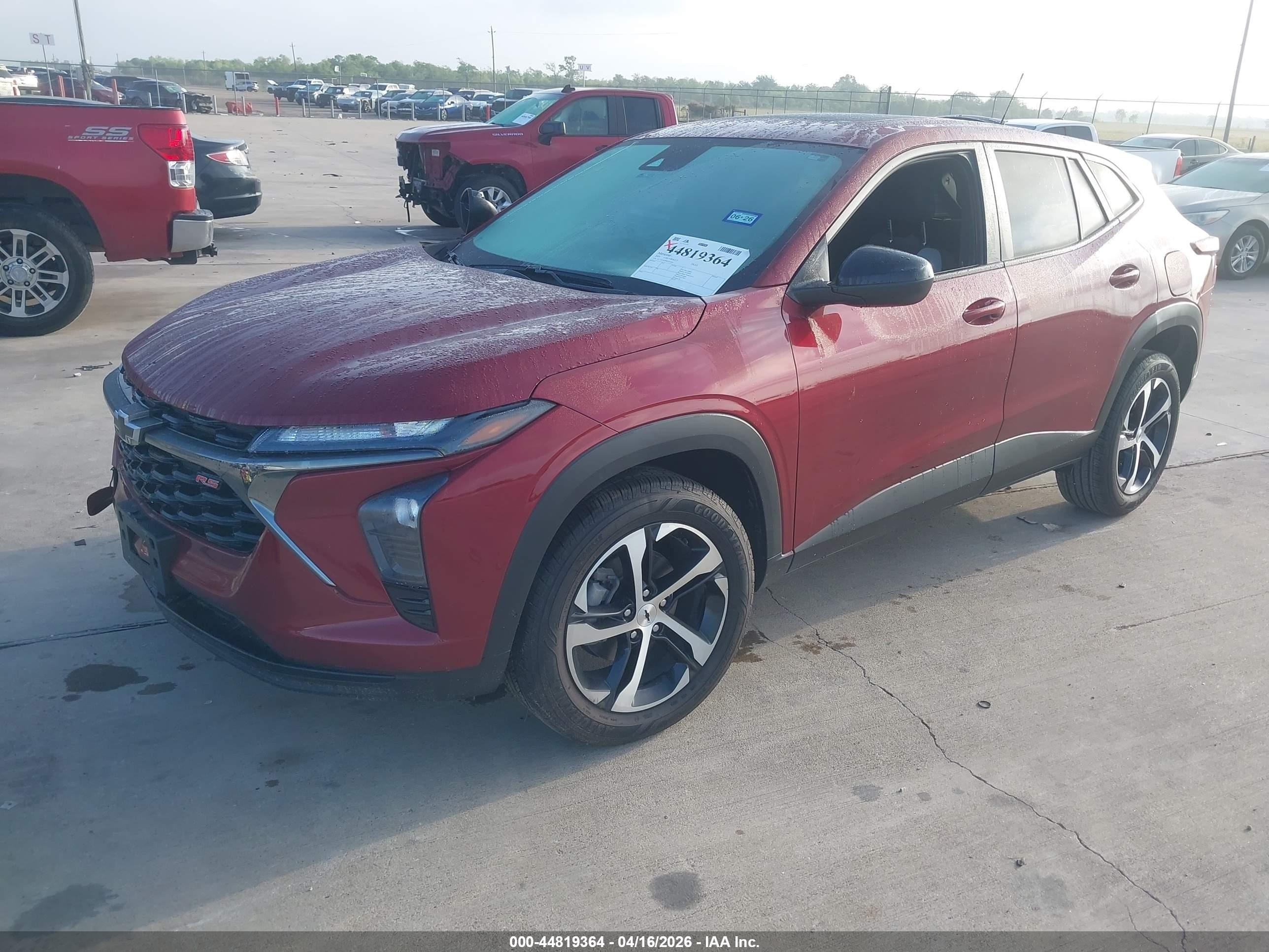 2025 Chevrolet Trax Fwd 1rs Red vin: KL77LGEP9SC014241