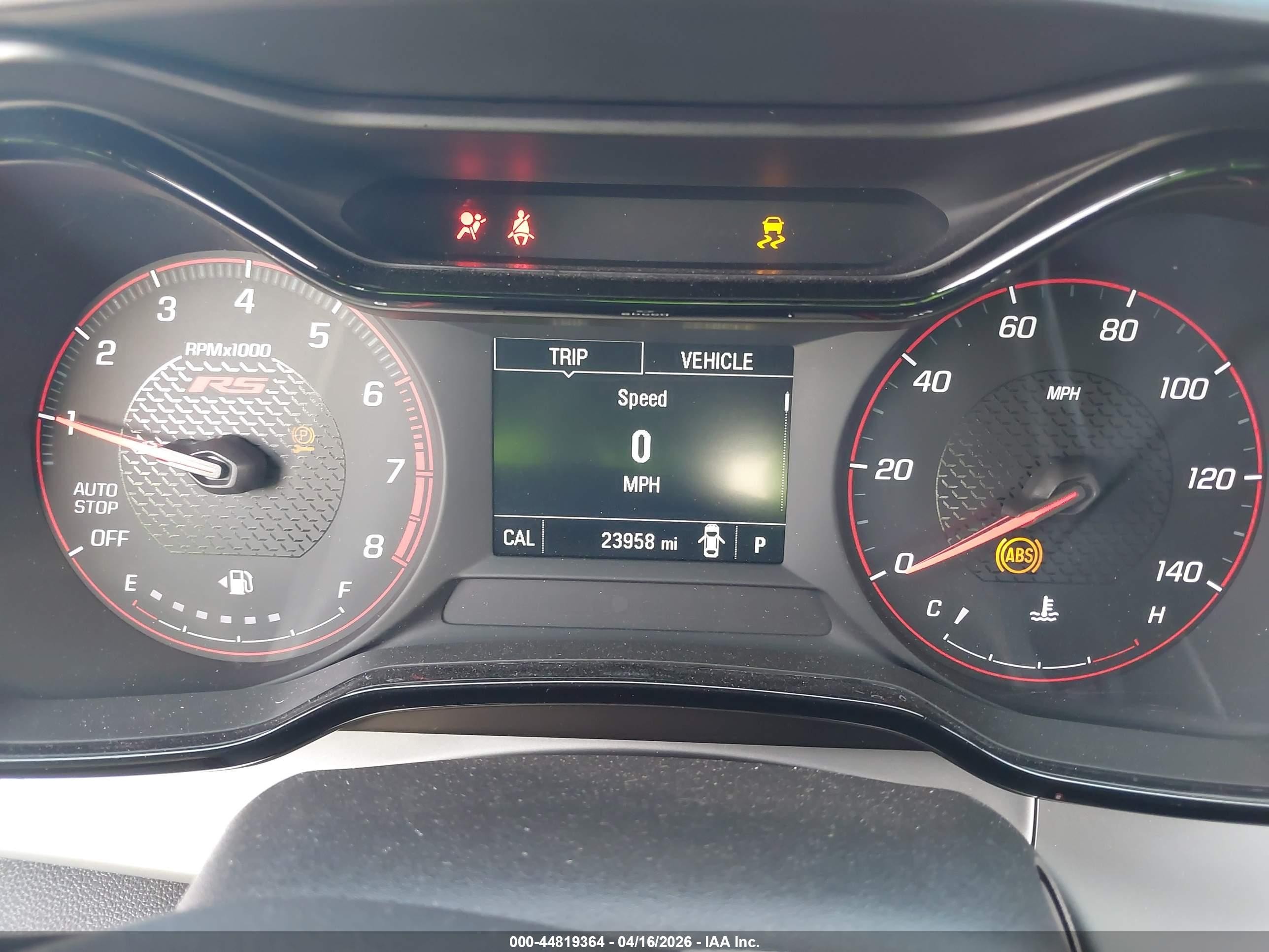2025 Chevrolet Trax Fwd 1rs Red vin: KL77LGEP9SC014241