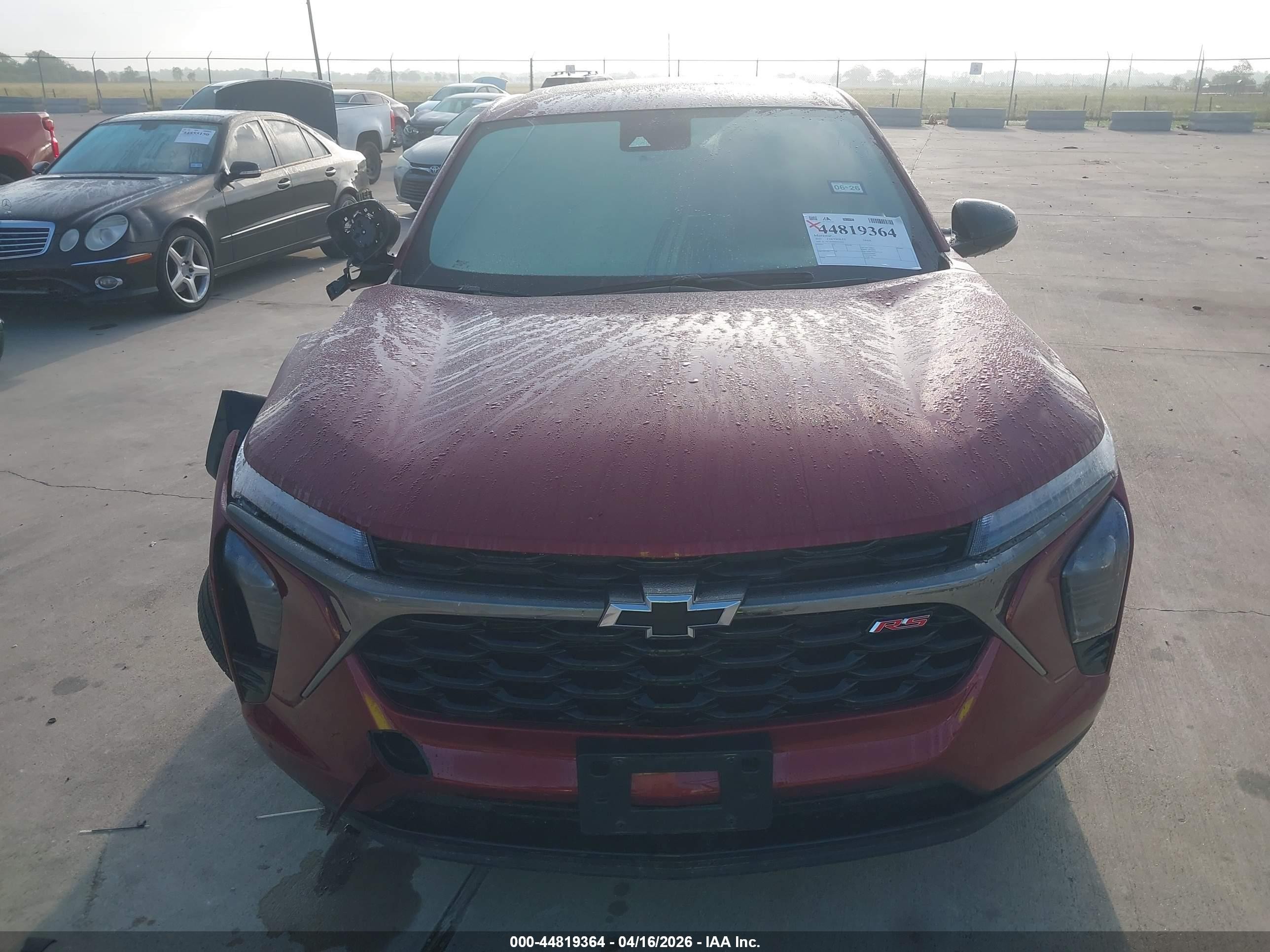 2025 Chevrolet Trax Fwd 1rs Red vin: KL77LGEP9SC014241