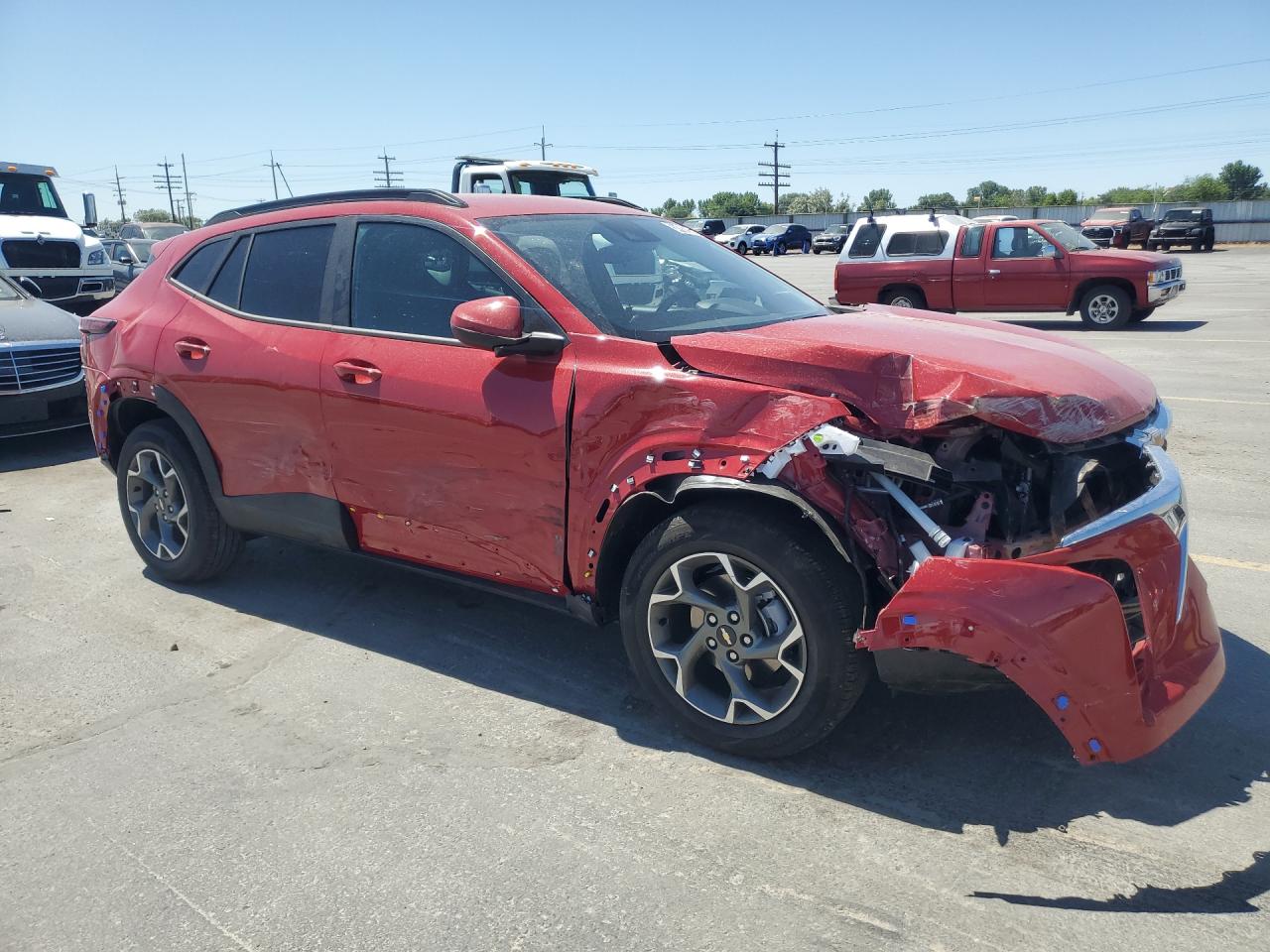 2026 Chevrolet Trax 1lt Red vin: KL77LHEP1TC137605 Damage: Right Qtr Panel, Dent(S) W/ Paint Dmg, > 12 Inches