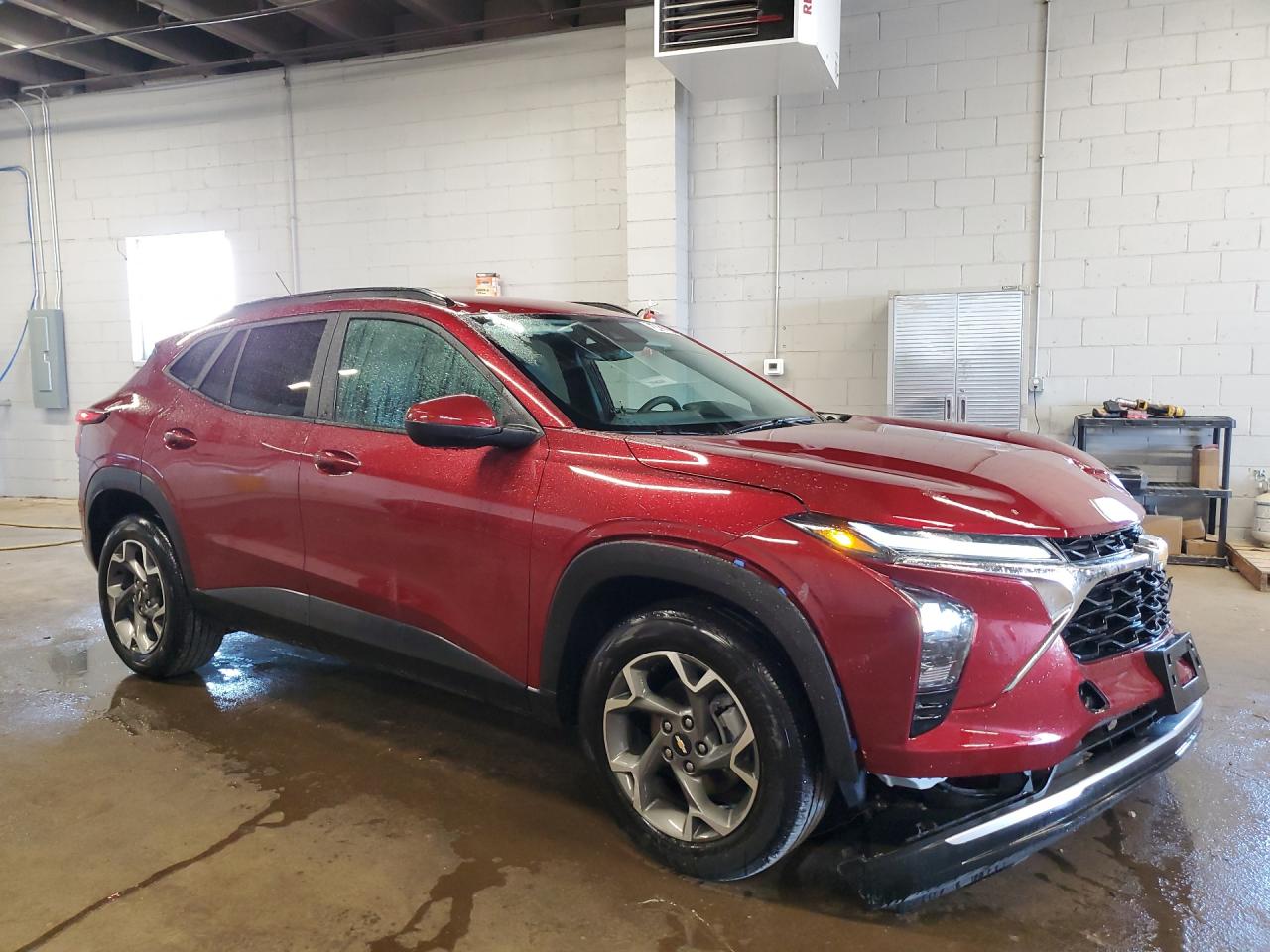 2025 Chevrolet Trax 1lt Burgundy vin: KL77LHEPXSC266117 Damage: Right Front Wheel Opening Mldg, Broken, Replacement Required