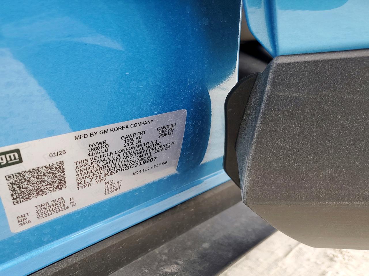2025 Chevrolet Trax Activ Blue vin: KL77LKEP6SC219907
