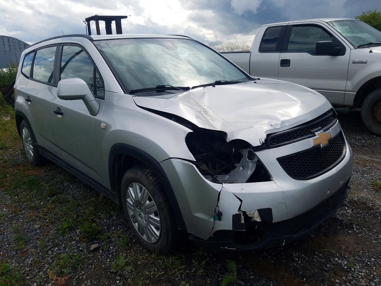 2012 Chevrolet Orlando Ls Silver vin: KL77P1EM7CK659209