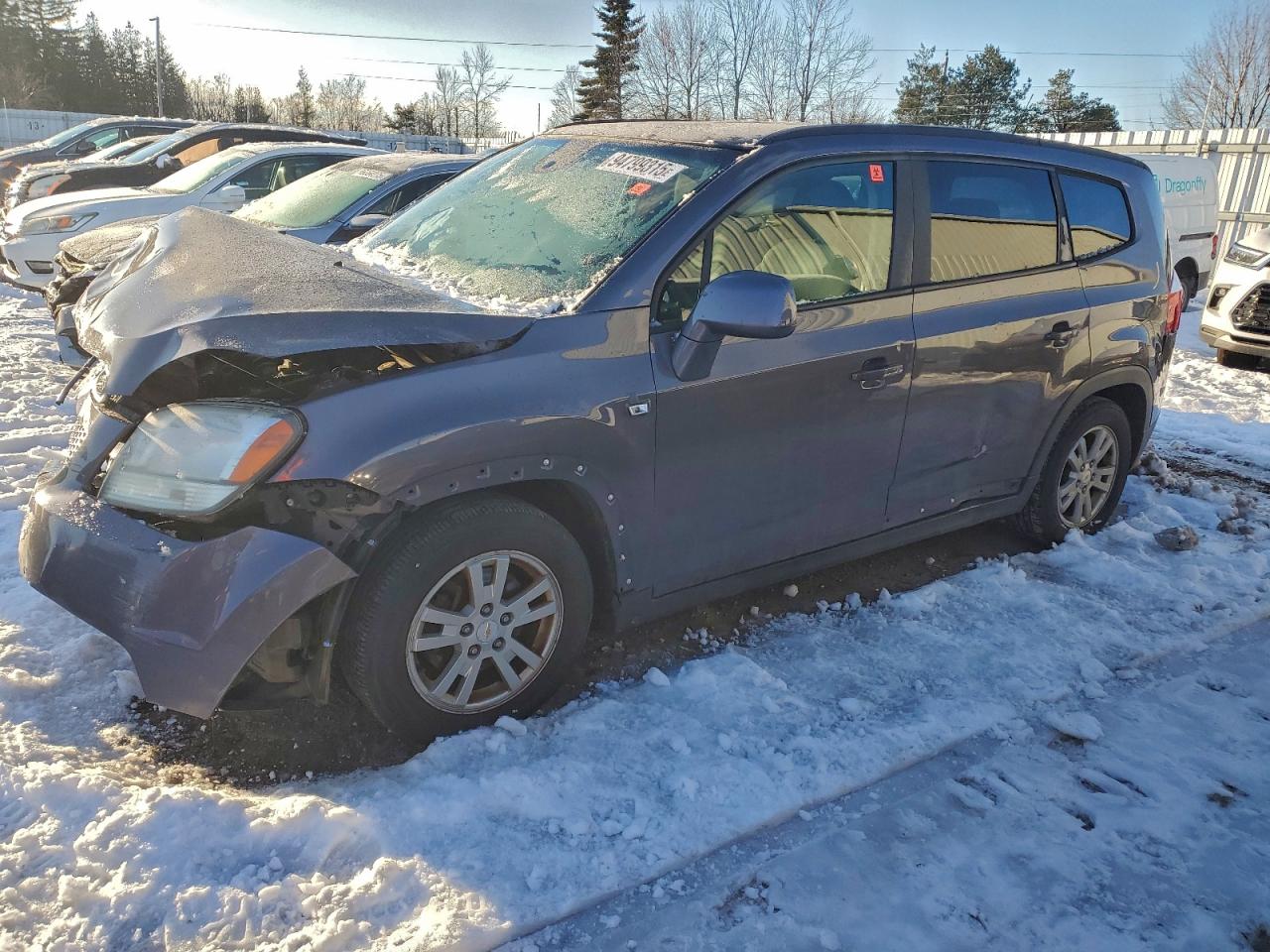 2012 Chevrolet Orlando Lt Серый vin: KL77P2EM0CK572547