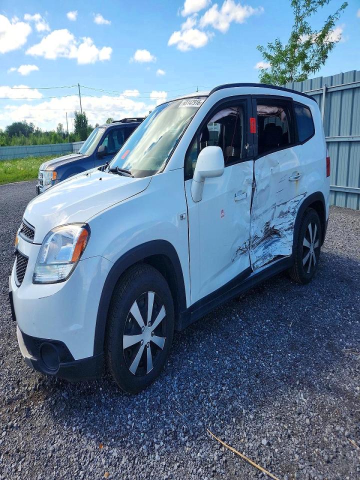 2012 Chevrolet Orlando Lt White vin: KL77P2EM0CK575139