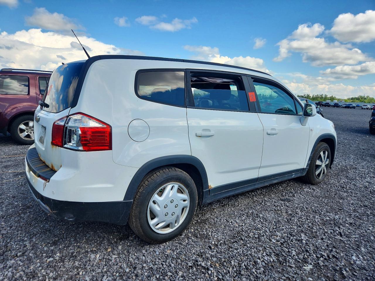 2012 Chevrolet Orlando Lt White vin: KL77P2EM0CK575139