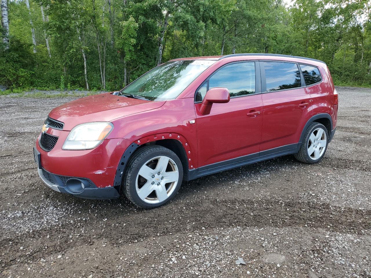 2012 Chevrolet Orlando Lt Red vin: KL77P2EM0CK612626