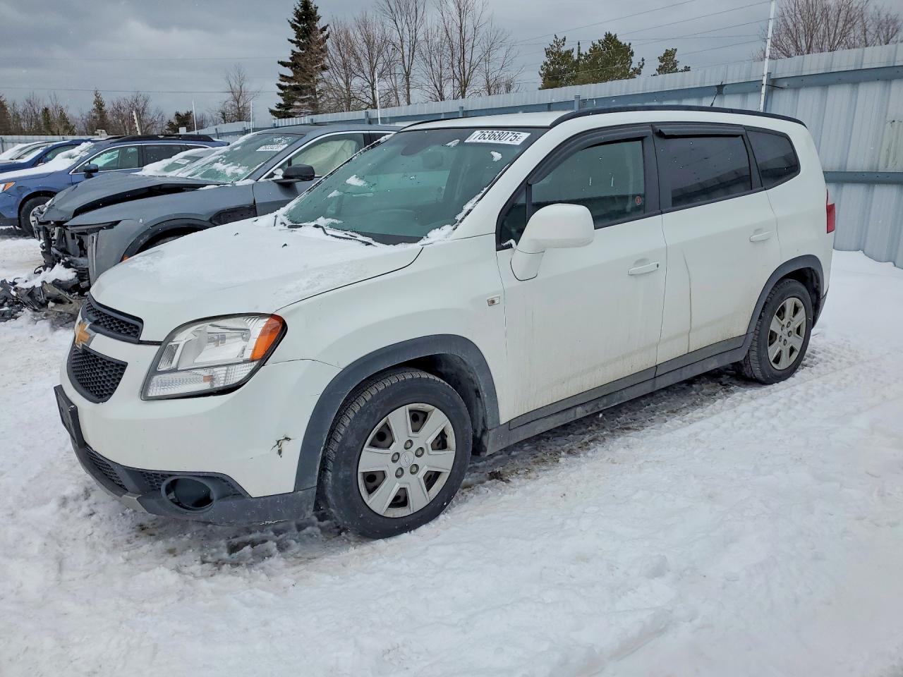 2012 Chevrolet Orlando Lt White vin: KL77P2EM2CK561551