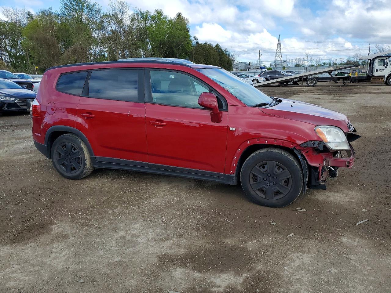 2012 Chevrolet Orlando Lt Red vin: KL77P2EM2CK571108